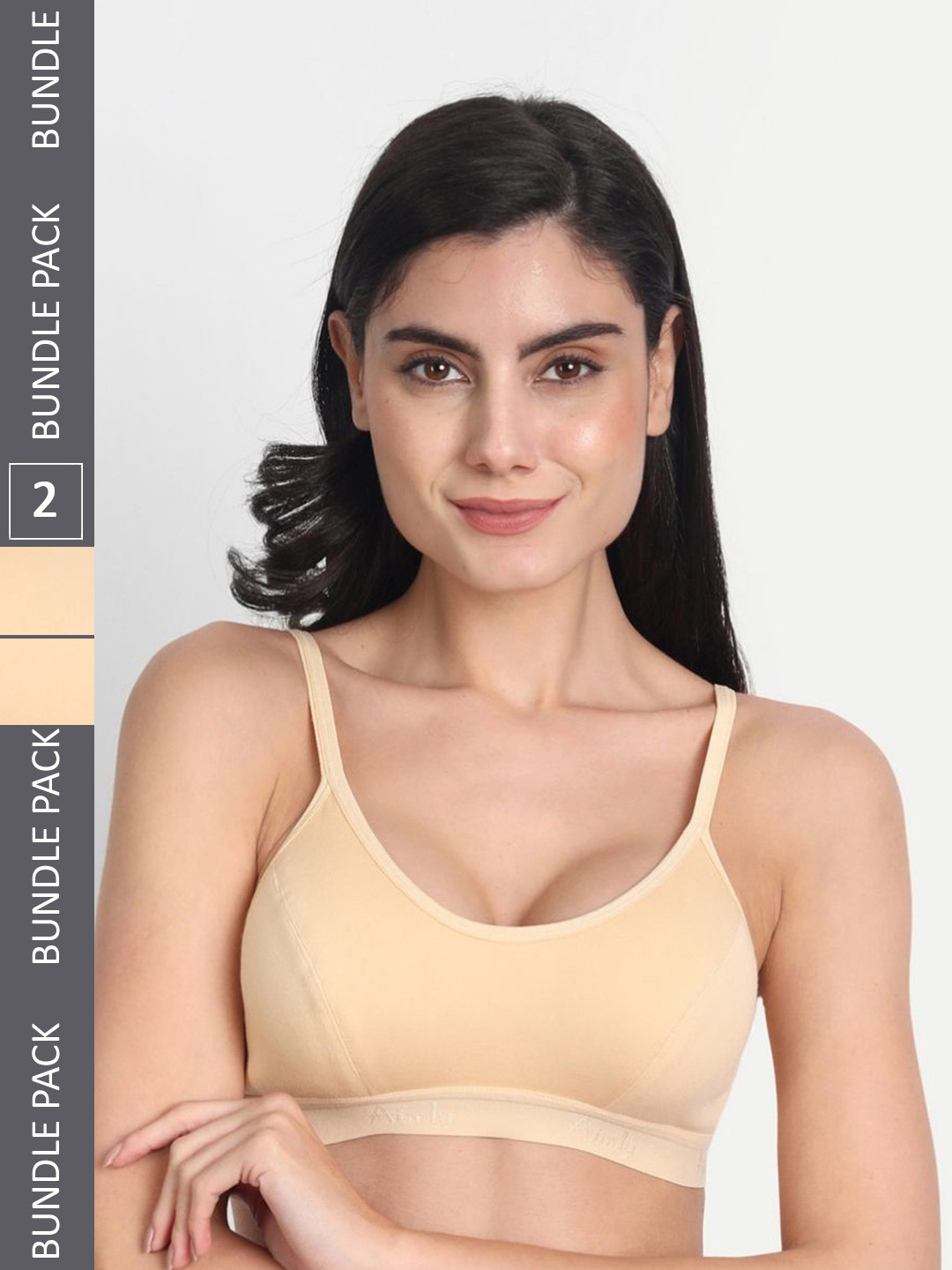Aimly Pack Of 2 Non-Padded Non-Wired Seamless Cotton Workout Bra With All Day Comfort, Beige
Aimly Pack Of 2 Non-Padded Non-Wired Seamless Cotton Workout Bra With All Day Comfort, Beige