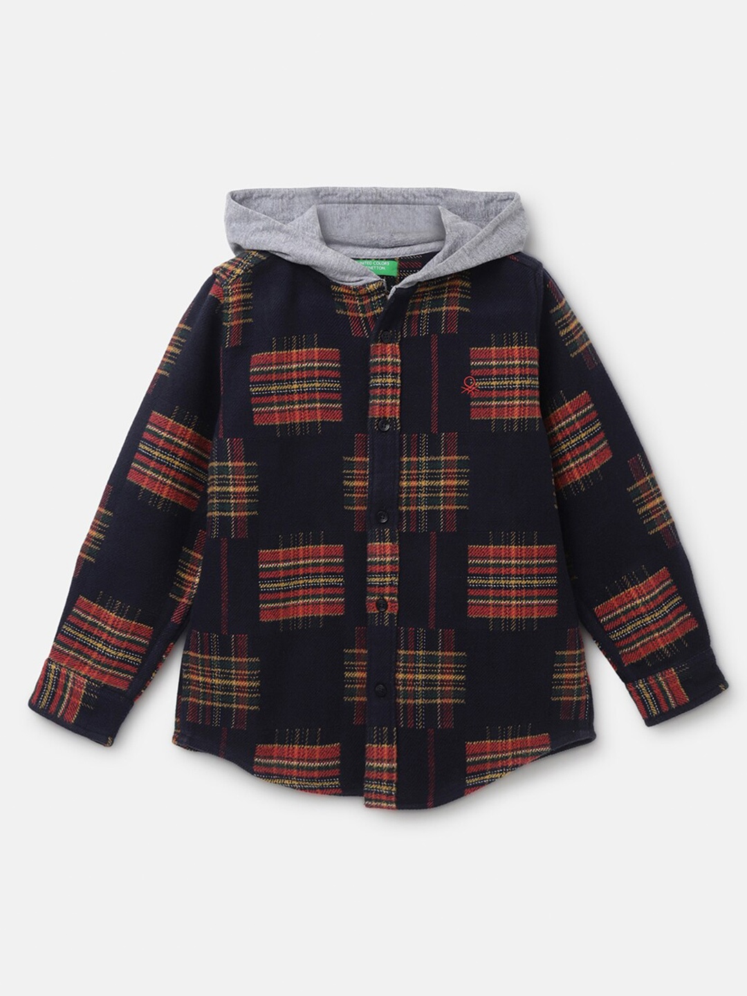 United Colors of Benetton Boys Geometric Printed Cotton Casual Shirt, Navy blue
United Colors of Benetton Boys Geometric Printed Cotton Casual Shirt, Navy blue