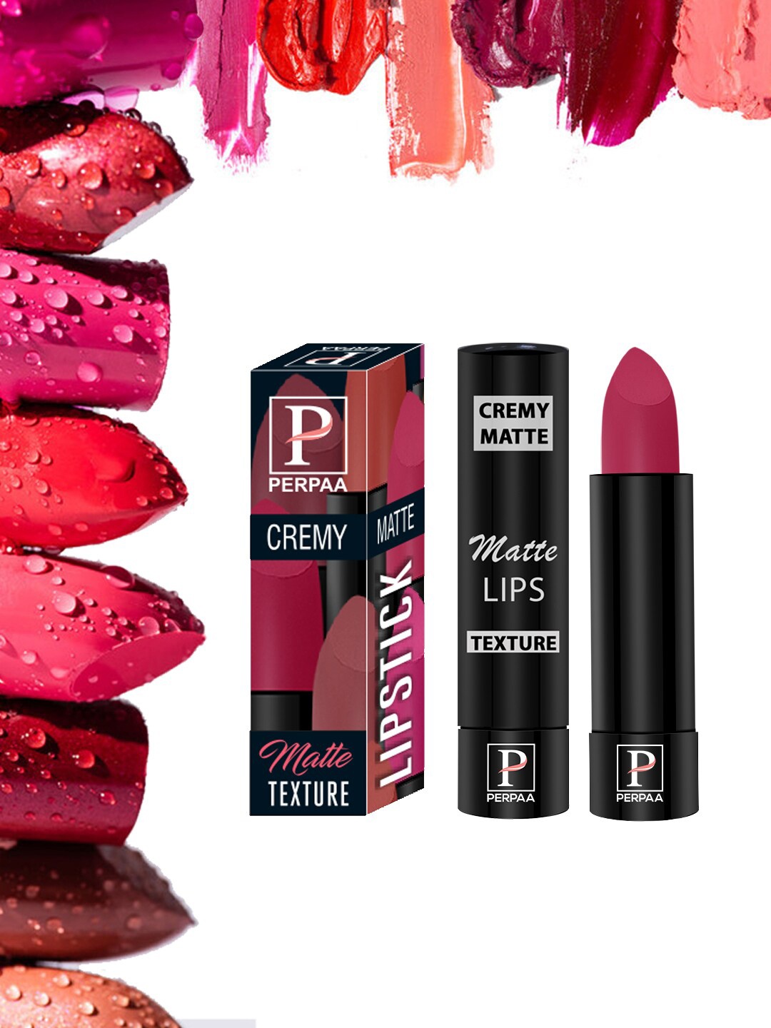 PERPAA Cremy Long Lasting Matte Texture Bullet Lipstick 3.5 g - Strawberry Pink 92, Magenta
PERPAA Cremy Long Lasting Matte Texture Bullet Lipstick 3.5 g - Strawberry Pink 92, Magenta