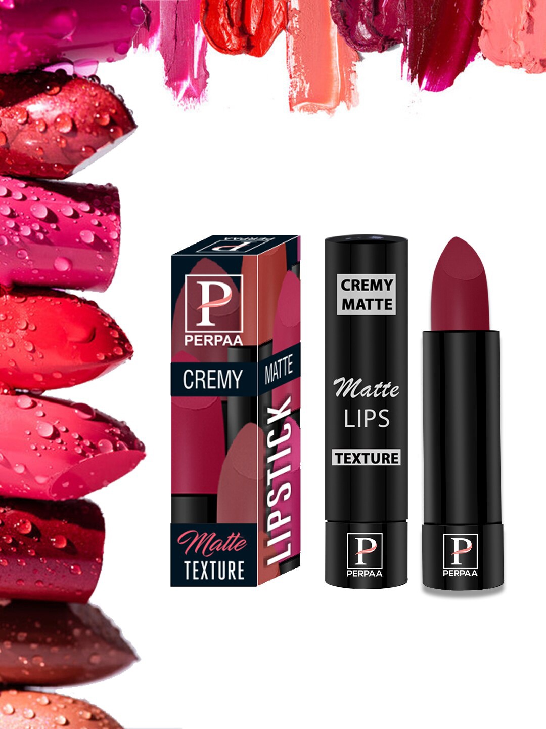 PERPAA Cremy Long Lasting Matte Texture Bullet Lipstick 3.5 g - Candy Pink 87, Magenta
PERPAA Cremy Long Lasting Matte Texture Bullet Lipstick 3.5 g - Candy Pink 87, Magenta