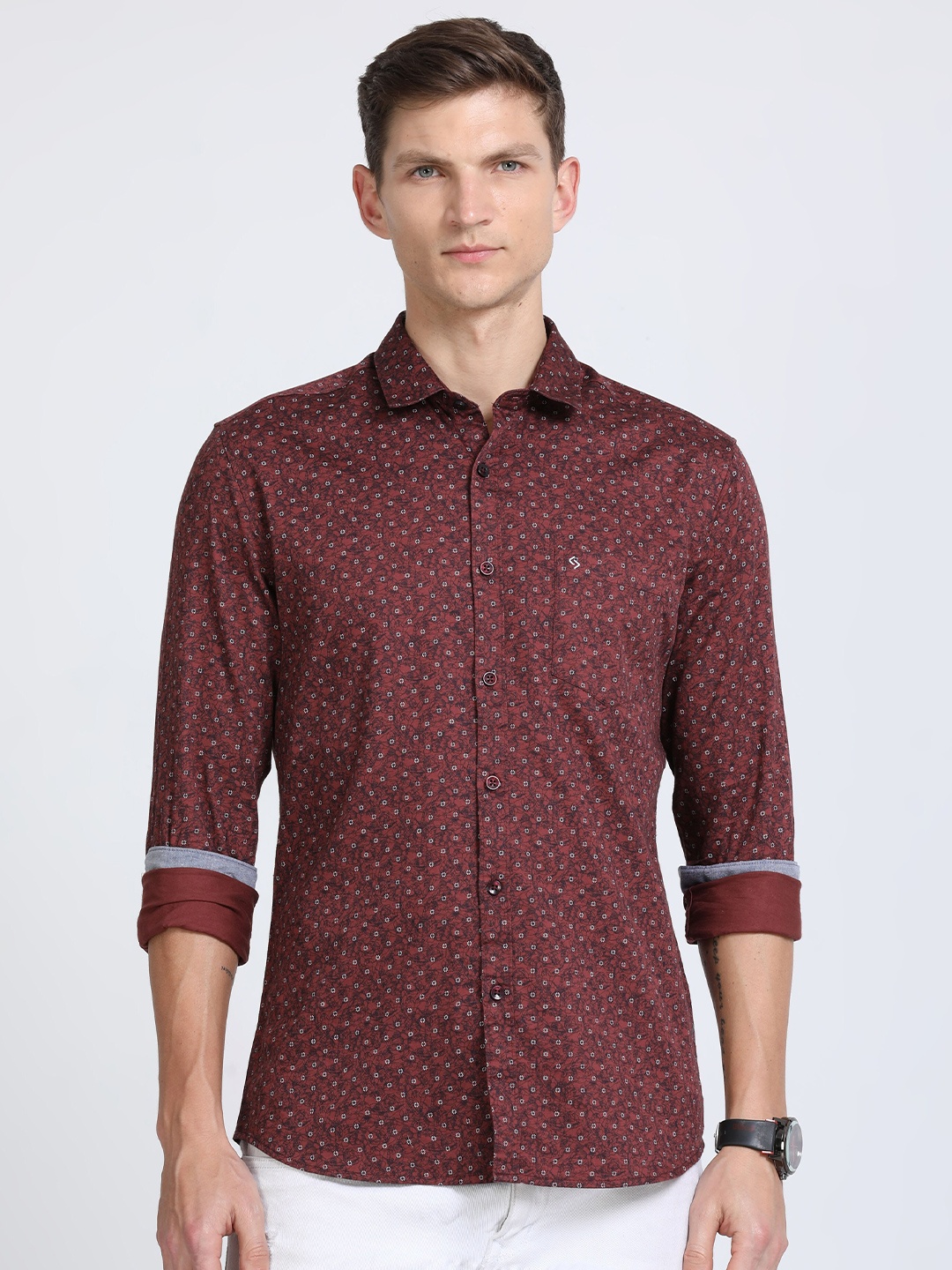 Classic Polo India India Slim Slim Fit Geometric Printed Cotton Casual Shirt, Maroon
Classic Polo India India Slim Slim Fit Geometric Printed Cotton Casual Shirt, Maroon