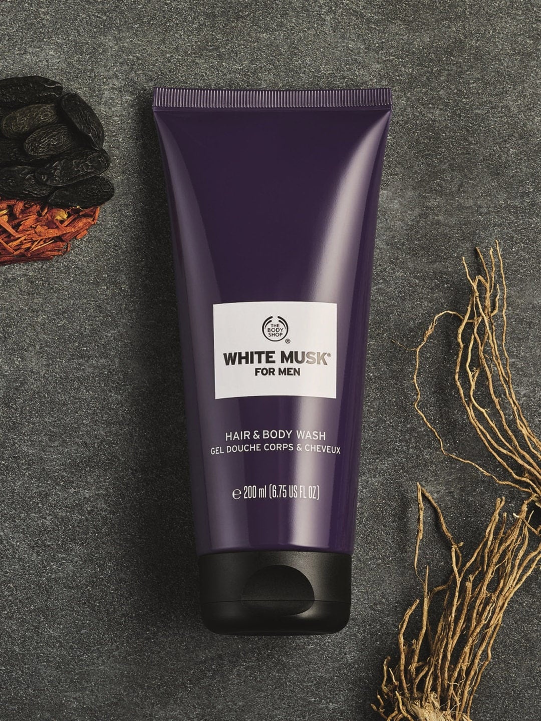 THE BODY SHOP Men White Musk Sustainable Hair & Body Wash 200ml, Na