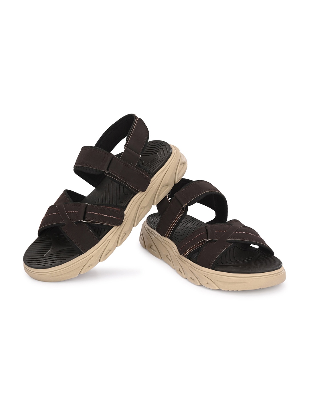 ATTITUDIST Men Anti-Skidding Sole & Odourless Sports Sandals With Velcro Closure, Coffee brown
ATTITUDIST Men Anti-Skidding Sole & Odourless Sports Sandals With Velcro Closure, Coffee brown