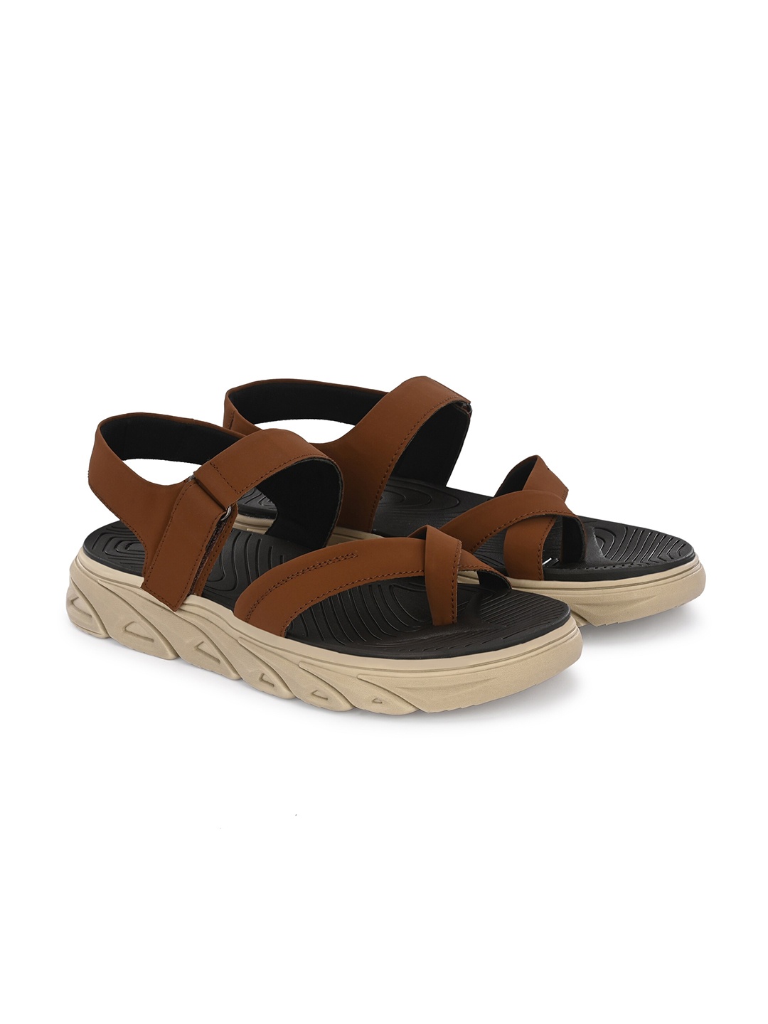 ATTITUDIST Men Anti-Skidding Sole & Odourless Sports Sandals With Velcro Closure, Tan
ATTITUDIST Men Anti-Skidding Sole & Odourless Sports Sandals With Velcro Closure, Tan