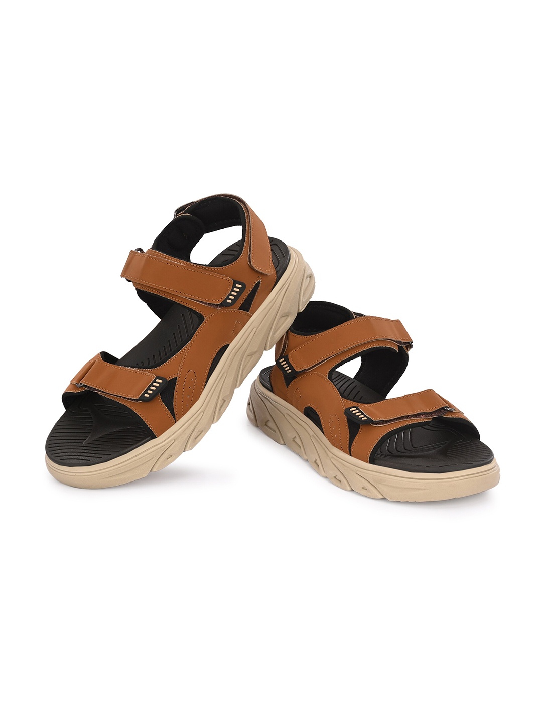 ATTITUDIST Men Anti-Skidding Sole & Odourless Sports Sandals With Velcro Closure, Tan
ATTITUDIST Men Anti-Skidding Sole & Odourless Sports Sandals With Velcro Closure, Tan