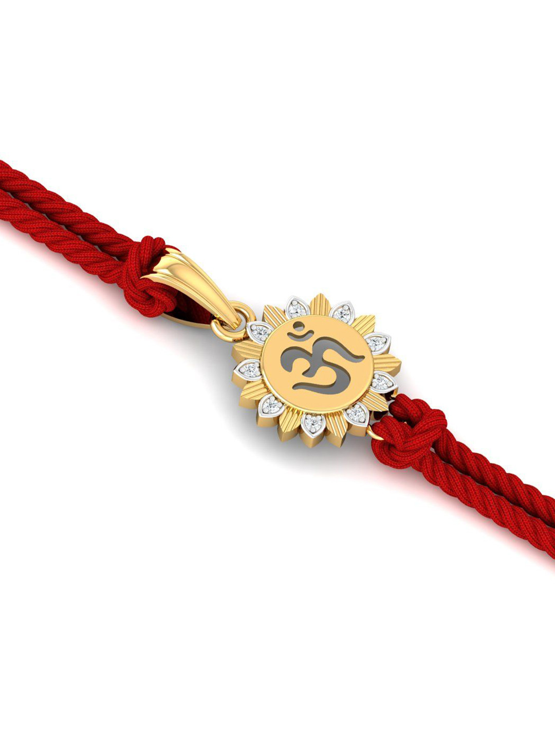 KuberBox Men 18KT Gold Diamond Studded Aumkara Charm Rakhi Cum Pendant-0.89gm
KuberBox Men 18KT Gold Diamond Studded Aumkara Charm Rakhi Cum Pendant-0.89gm