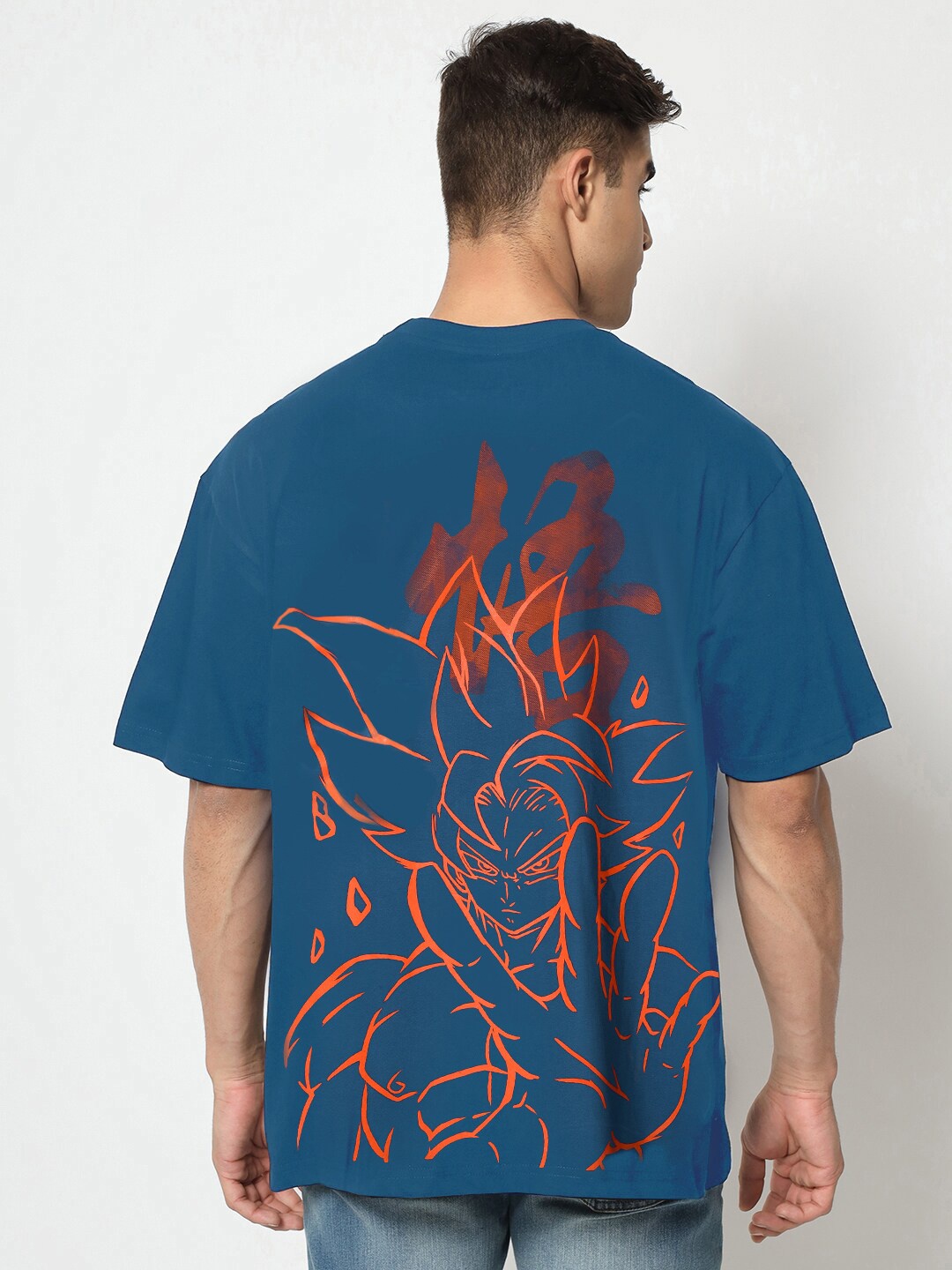 COMICSENSE Dragon Ball Super Anime Printed Bio Finish Oversized Cotton T-shirt, Navy blue
COMICSENSE Dragon Ball Super Anime Printed Bio Finish Oversized Cotton T-shirt, Navy blue