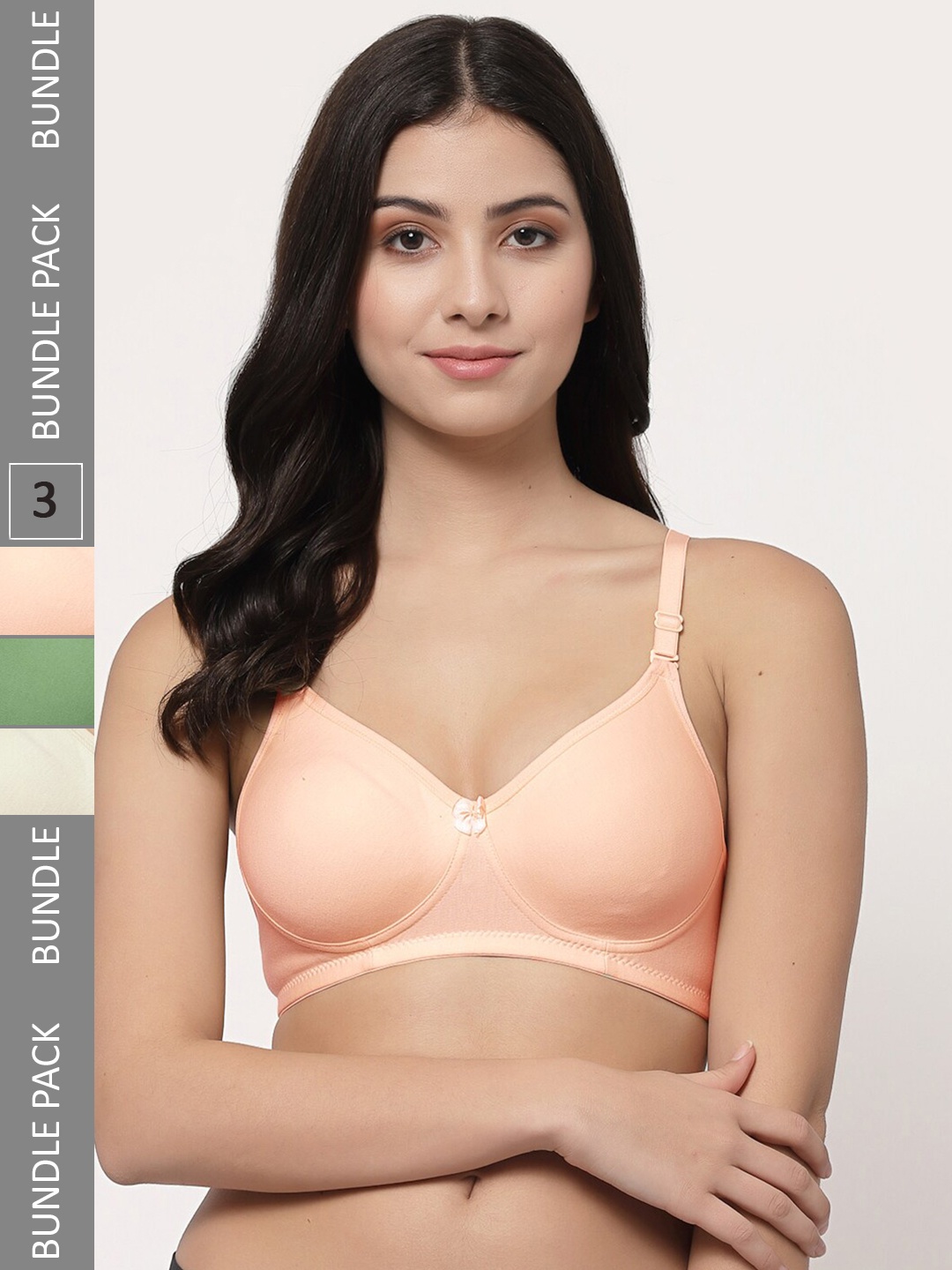 Docare Pack Of 3 Lightly Padded Full Coverage Cotton T-shirt Bra With All Day Comfort, Green
Docare Pack Of 3 Lightly Padded Full Coverage Cotton T-shirt Bra With All Day Comfort, Green