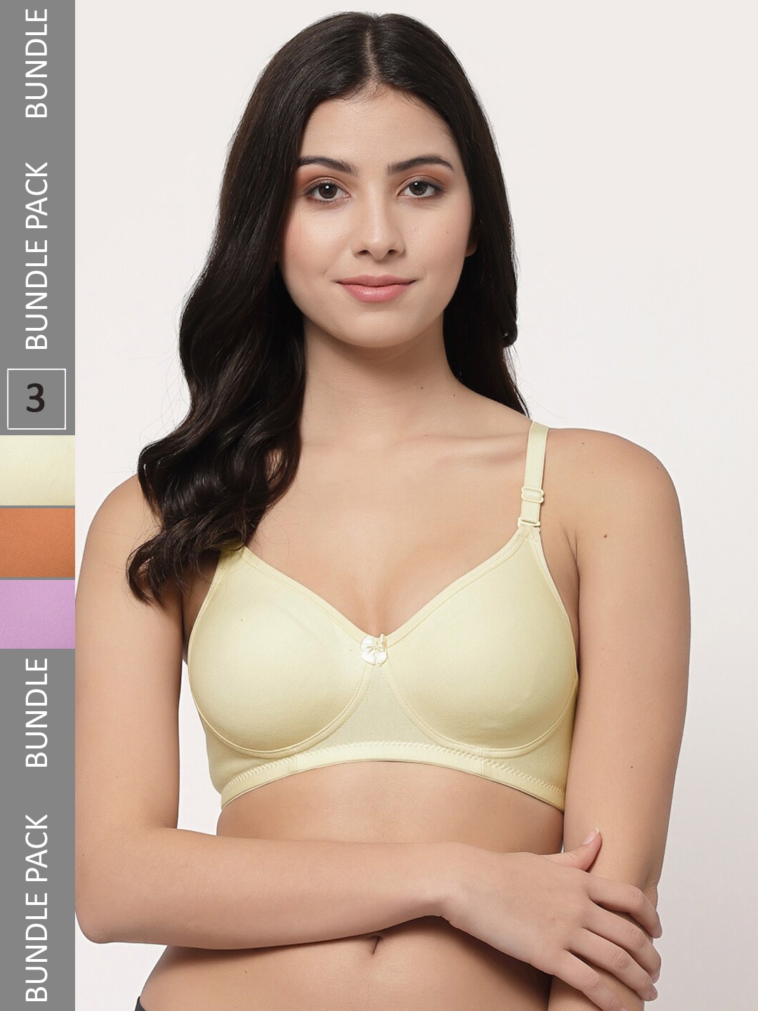 Docare Pack Of 3 Lightly Padded Full Coverage Cotton T-shirt Bra With All Day Comfort, Mauve
Docare Pack Of 3 Lightly Padded Full Coverage Cotton T-shirt Bra With All Day Comfort, Mauve
