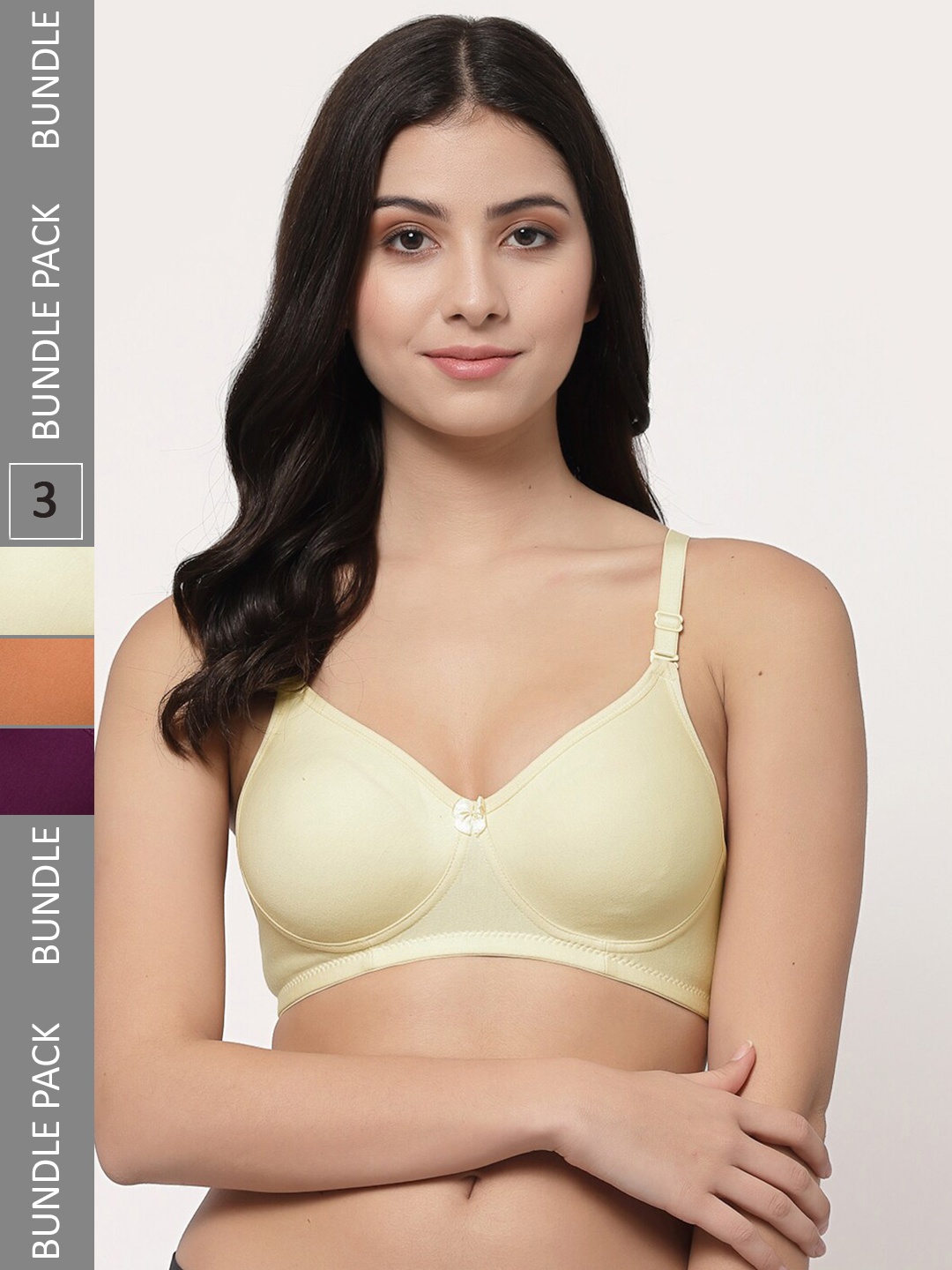 Docare Pack Of 3 Lightly Padded Full Coverage Cotton T-shirt Bra With All Day Comfort, Brown
Docare Pack Of 3 Lightly Padded Full Coverage Cotton T-shirt Bra With All Day Comfort, Brown