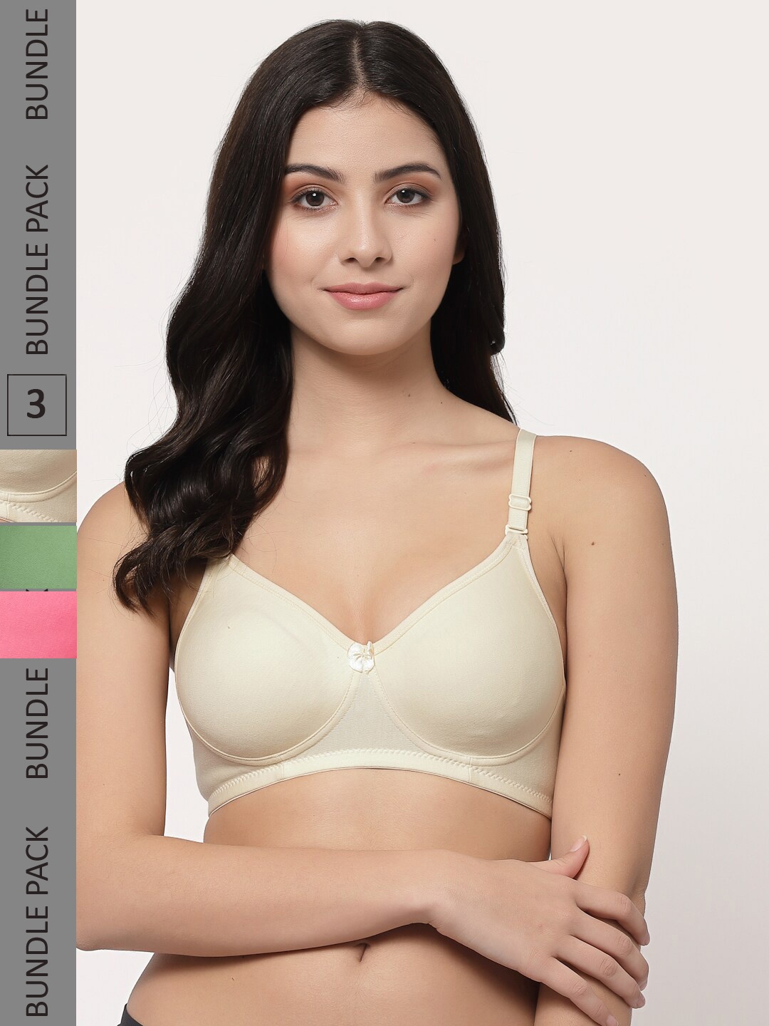 Docare Pack Of 3 Lightly Padded Full Coverage Cotton T-shirt Bra With All Day Comfort, Green
Docare Pack Of 3 Lightly Padded Full Coverage Cotton T-shirt Bra With All Day Comfort, Green
