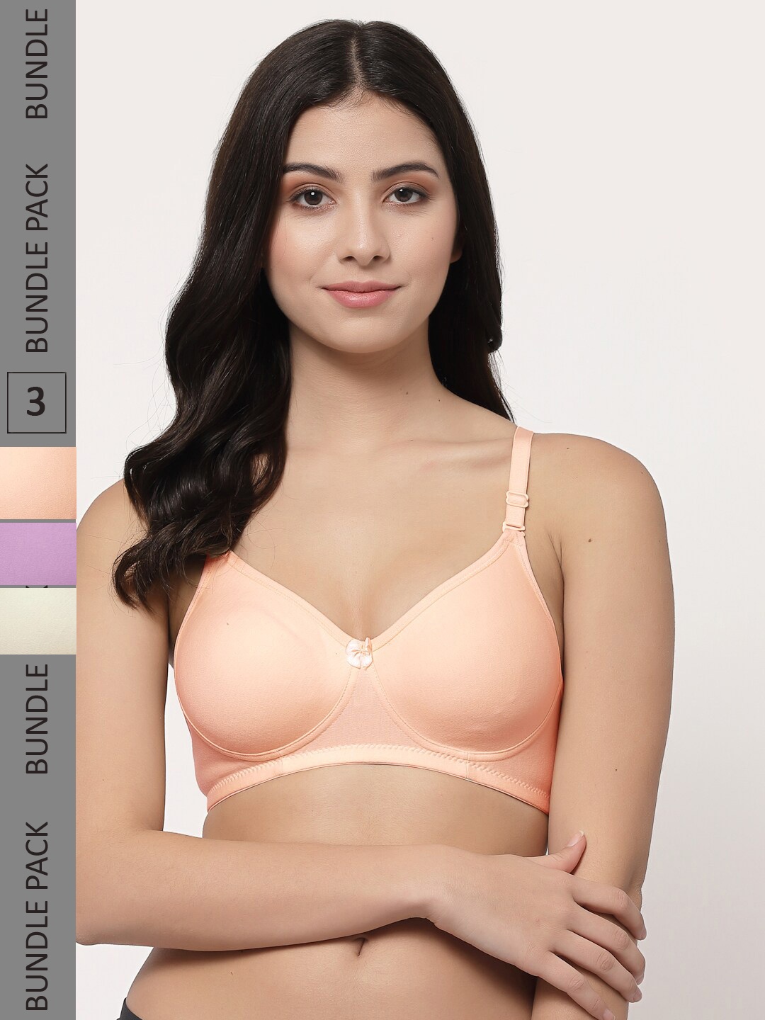 Docare Pack Of 3 Lightly Padded Full Coverage Cotton T-shirt Bra With All Day Comfort, Mauve
Docare Pack Of 3 Lightly Padded Full Coverage Cotton T-shirt Bra With All Day Comfort, Mauve