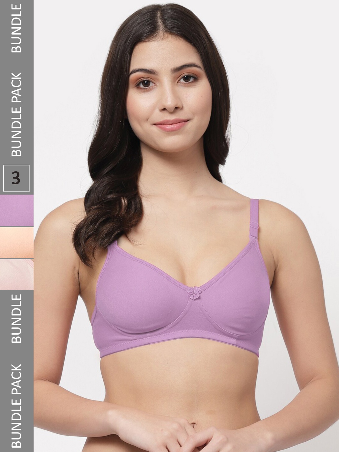 Docare Pack Of 3 Lightly Padded Full Coverage Cotton T-shirt Bra With All Day Comfort, Mauve
Docare Pack Of 3 Lightly Padded Full Coverage Cotton T-shirt Bra With All Day Comfort, Mauve