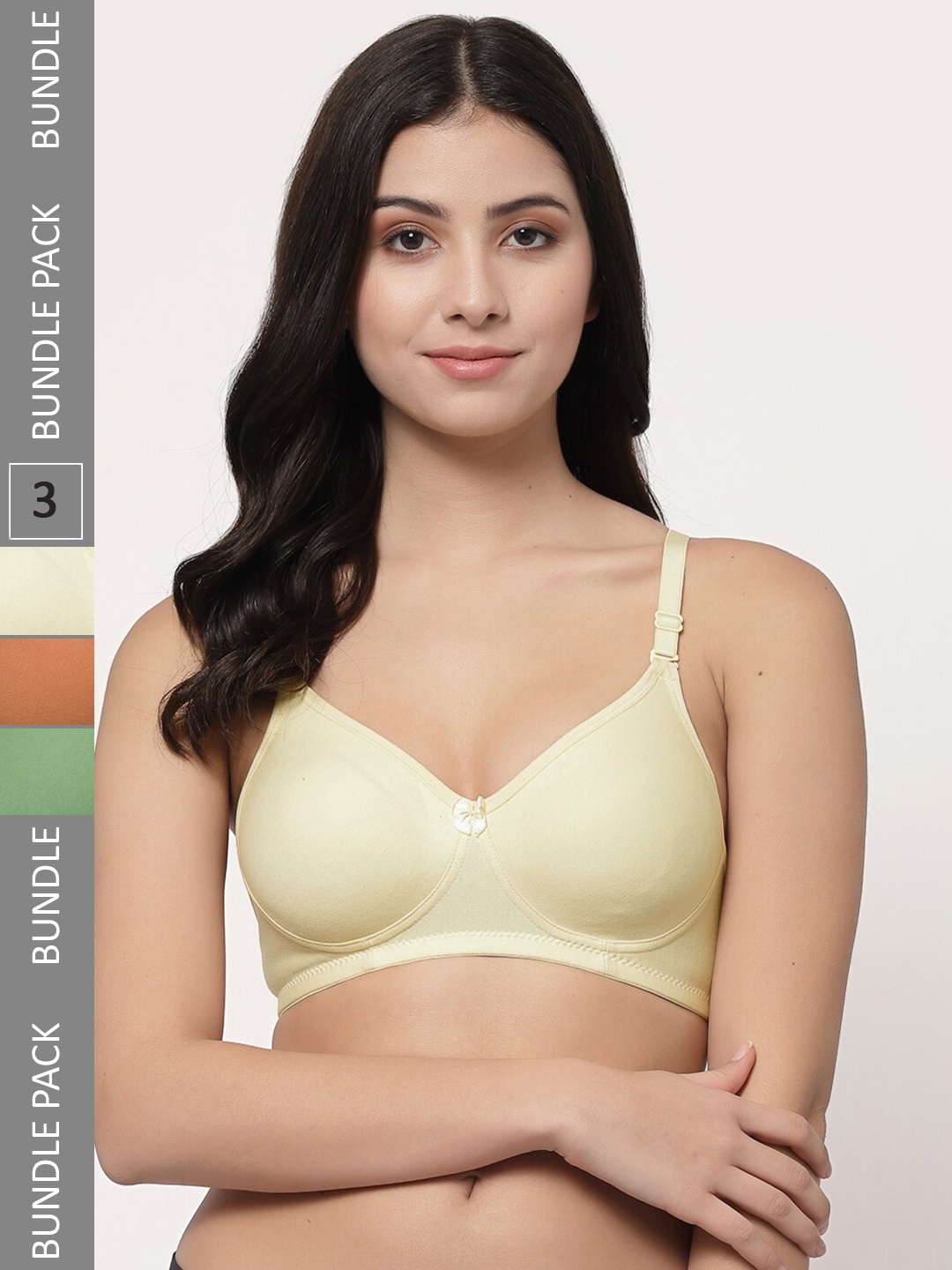 Docare Pack Of 3 Lightly Padded Full Coverage Cotton T-shirt Bra With All Day Comfort, Green
Docare Pack Of 3 Lightly Padded Full Coverage Cotton T-shirt Bra With All Day Comfort, Green