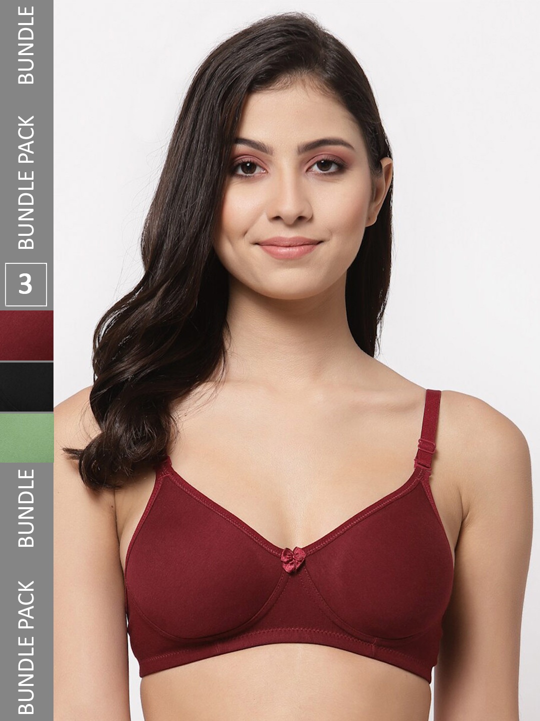 Docare Pack Of 3 Lightly Padded Full Coverage Cotton T-shirt Bra With All Day Comfort, Green
Docare Pack Of 3 Lightly Padded Full Coverage Cotton T-shirt Bra With All Day Comfort, Green