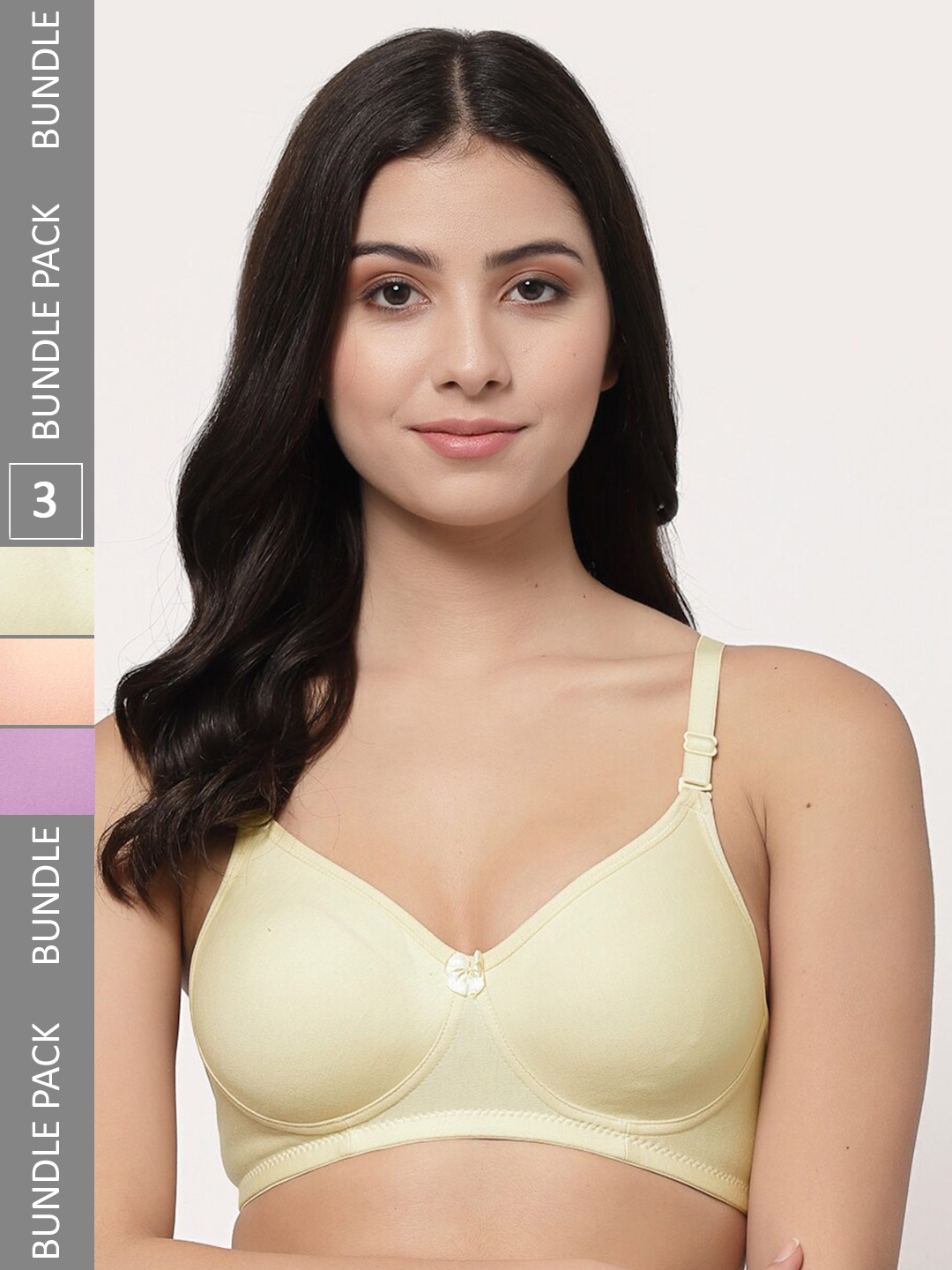 Docare Pack Of 3 Lightly Padded Full Coverage Cotton T-shirt Bra With All Day Comfort, Peach
Docare Pack Of 3 Lightly Padded Full Coverage Cotton T-shirt Bra With All Day Comfort, Peach