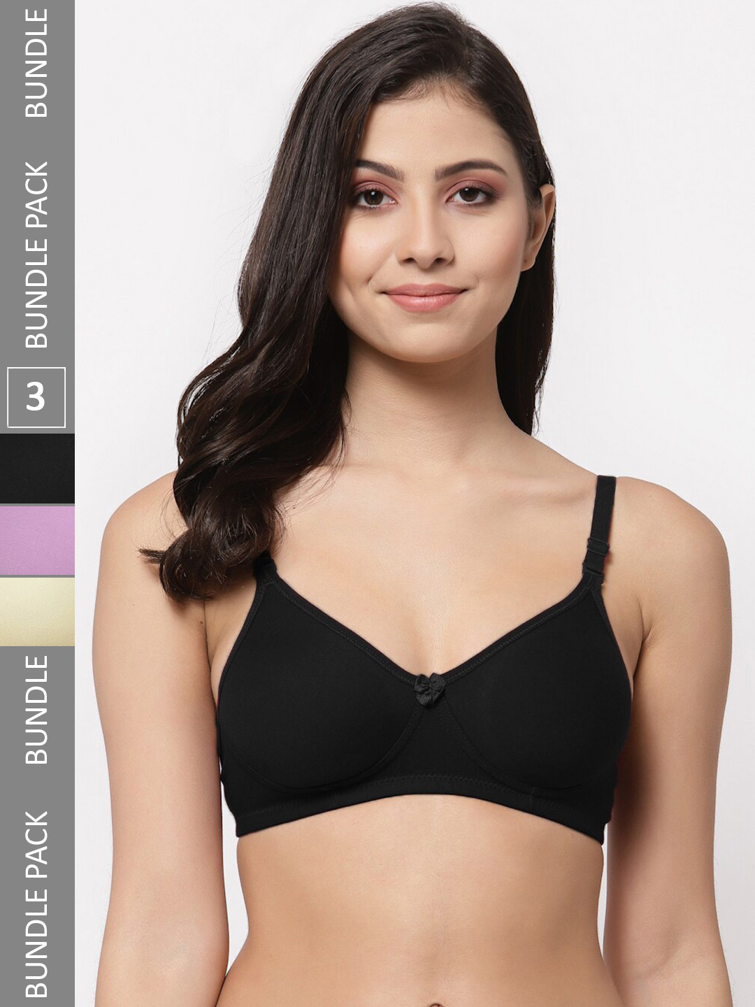 Docare Pack Of 3 Lightly Padded Full Coverage Cotton T-shirt Bra With All Day Comfort, Yellow
Docare Pack Of 3 Lightly Padded Full Coverage Cotton T-shirt Bra With All Day Comfort, Yellow