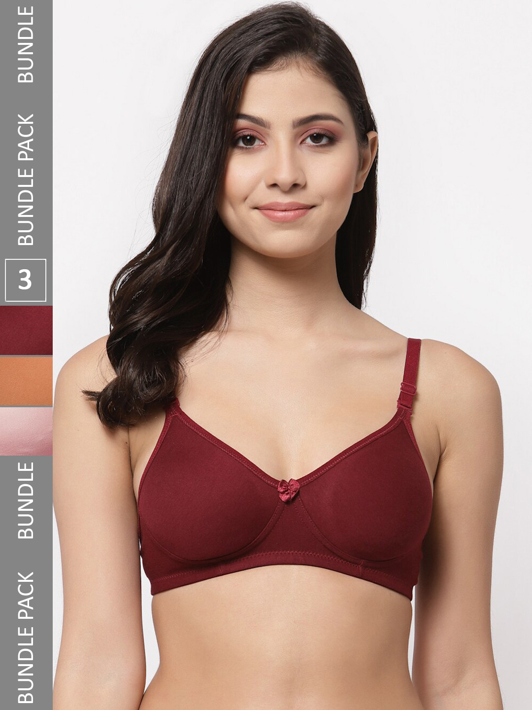 Docare Pack Of 3 Lightly Padded Full Coverage Cotton T-shirt Bra With All Day Comfort, Brown
Docare Pack Of 3 Lightly Padded Full Coverage Cotton T-shirt Bra With All Day Comfort, Brown