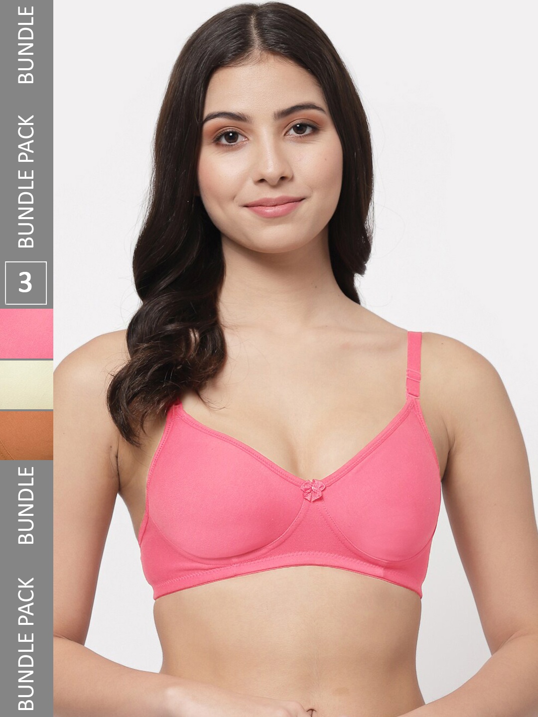 Docare Pack Of 3 Lightly Padded Full Coverage Cotton T-shirt Bra With All Day Comfort, Brown
Docare Pack Of 3 Lightly Padded Full Coverage Cotton T-shirt Bra With All Day Comfort, Brown