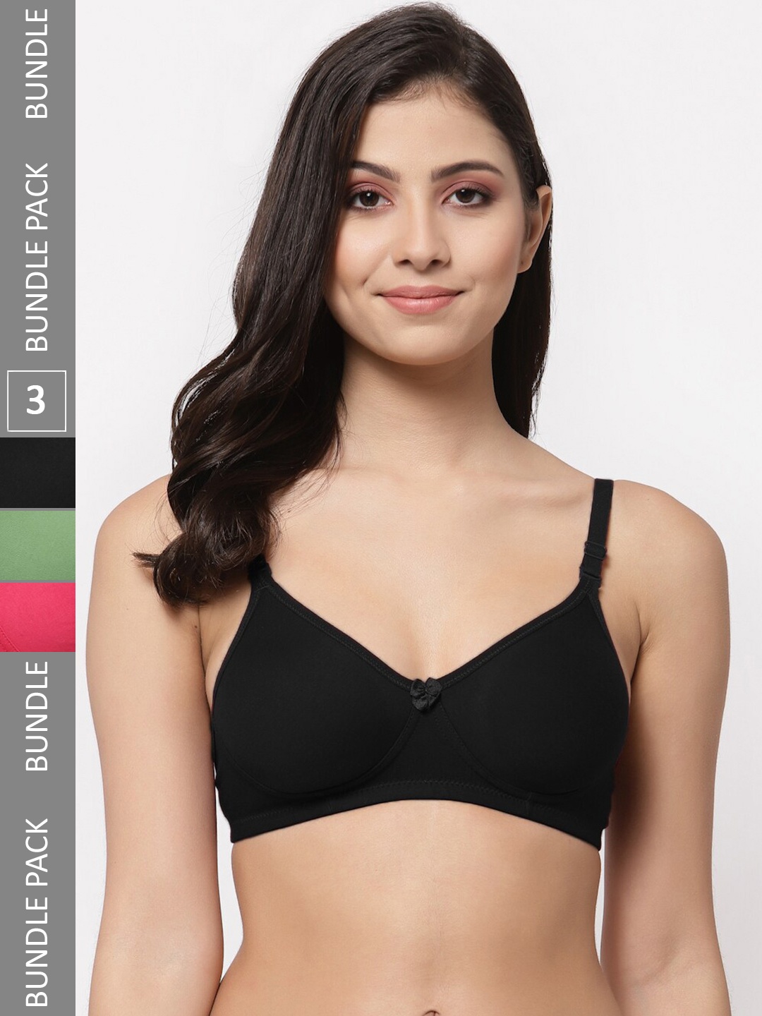 Docare Pack Of 3 Lightly Padded Full Coverage Cotton T-shirt Bra With All Day Comfort, Green
Docare Pack Of 3 Lightly Padded Full Coverage Cotton T-shirt Bra With All Day Comfort, Green