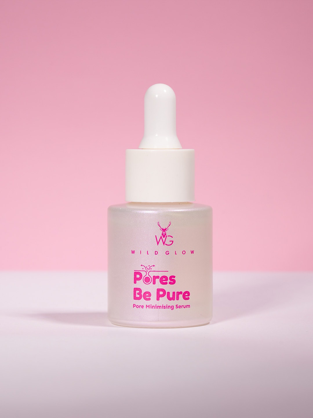 Wildglow Pores Be Pure Pore Minimising Serum with Niacinamide & Raspberry - 20ml, Pink