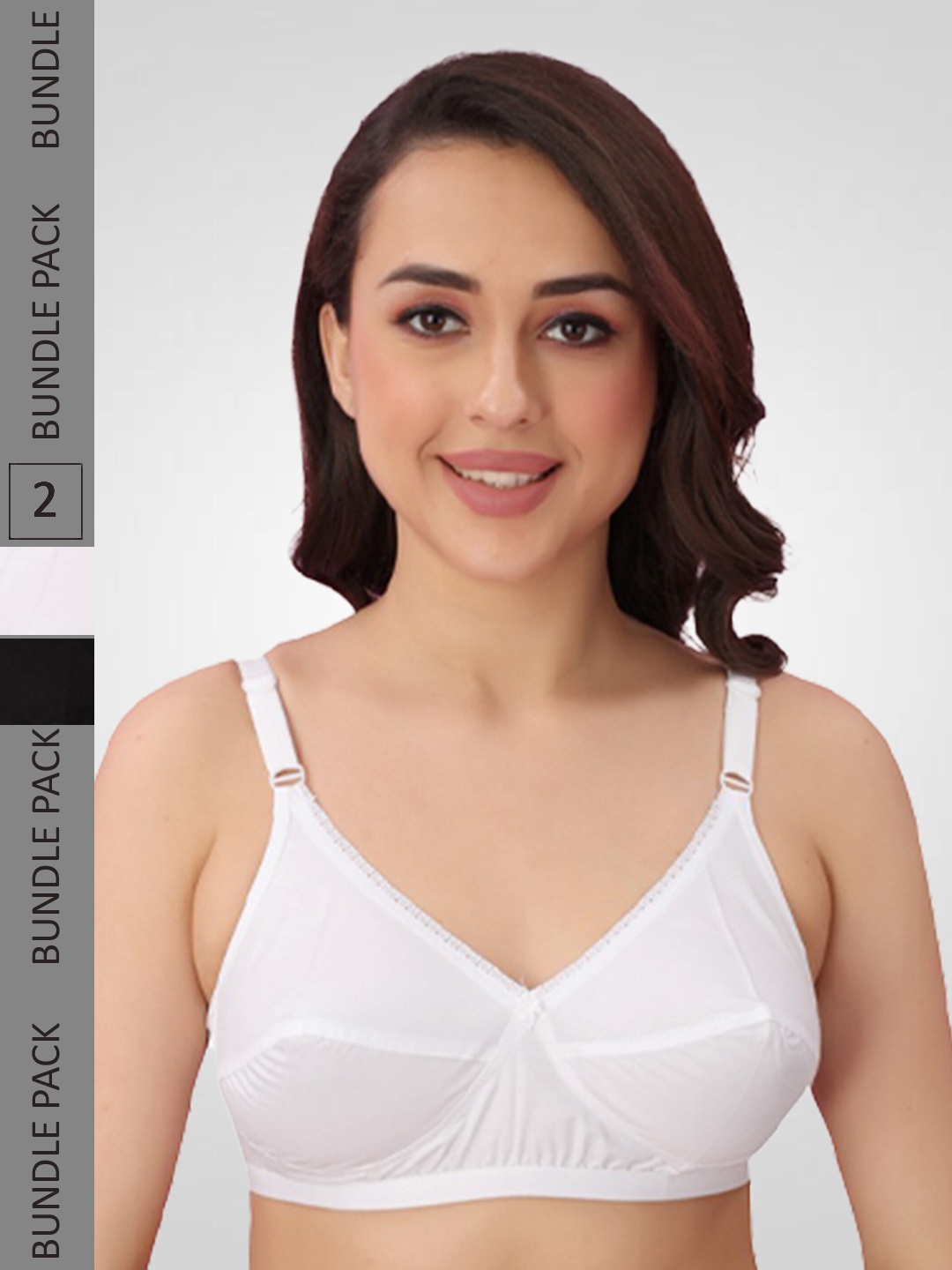 N N ENTERPRISE Pack Of 2 Medium Coverage Dry Fit Everyday Bras With All Day Comfort, Black
N N ENTERPRISE Pack Of 2 Medium Coverage Dry Fit Everyday Bras With All Day Comfort, Black