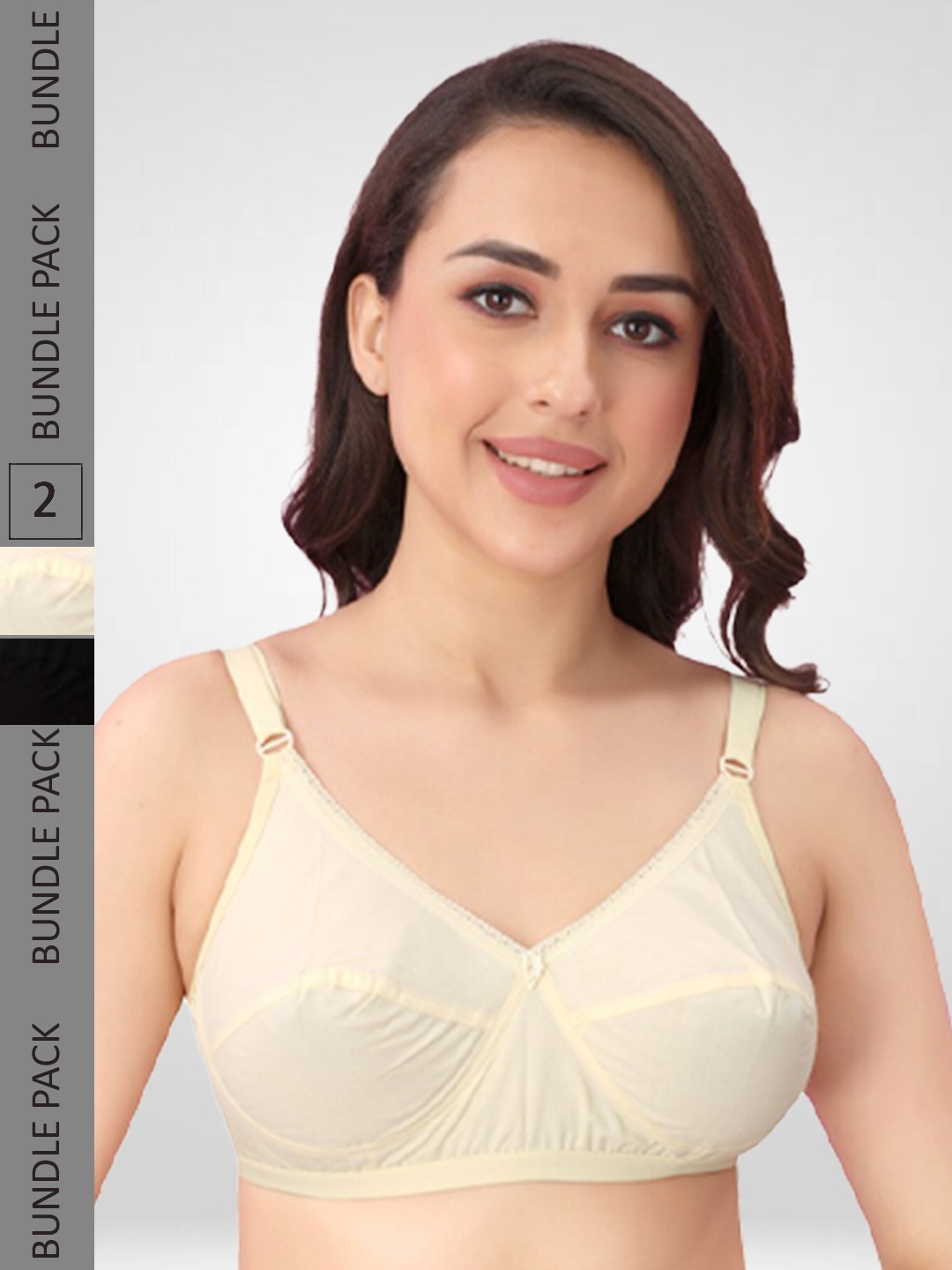 N N ENTERPRISE Pack Of 2 Medium Coverage Dry Fit Everyday Bras With All Day Comfort, Cream
N N ENTERPRISE Pack Of 2 Medium Coverage Dry Fit Everyday Bras With All Day Comfort, Cream
