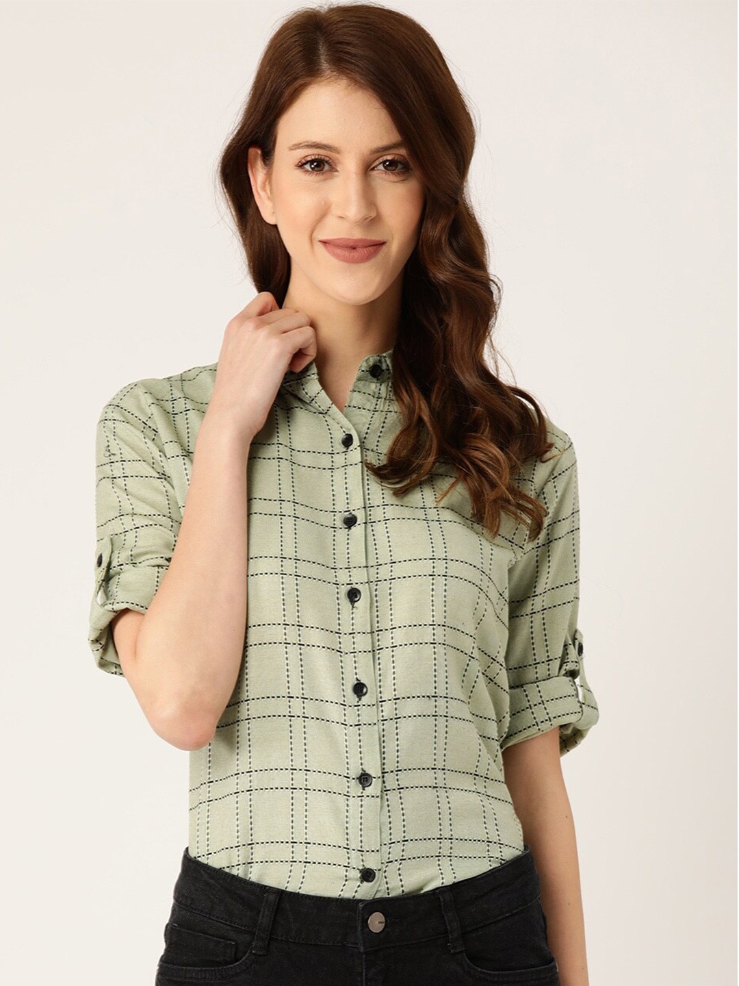 BAESD Comfort Tartan Checks Checked Spread Collar Roll-Up Sleeves Cotton Shirt, Green
BAESD Comfort Tartan Checks Checked Spread Collar Roll-Up Sleeves Cotton Shirt, Green