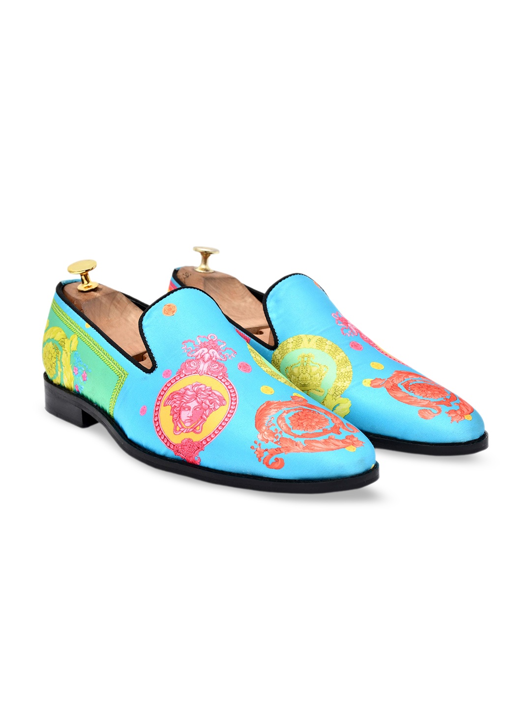 GRIFFIN Men Latex Lined Printed Comfort Insole Contrast Sole Loafers, Turquoise blue
GRIFFIN Men Latex Lined Printed Comfort Insole Contrast Sole Loafers, Turquoise blue