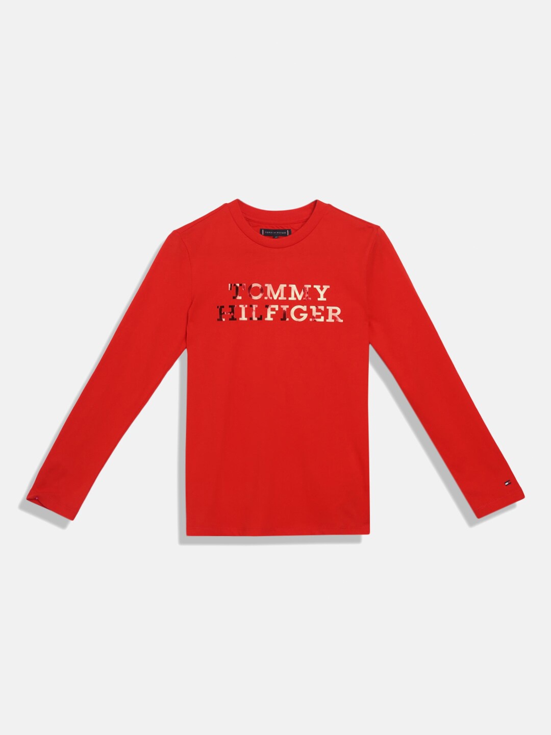 Tommy Hilfiger Boys Typography Printed Round Neck Long Sleeves Pure Cotton T-shirt, Orange
Tommy Hilfiger Boys Typography Printed Round Neck Long Sleeves Pure Cotton T-shirt, Orange