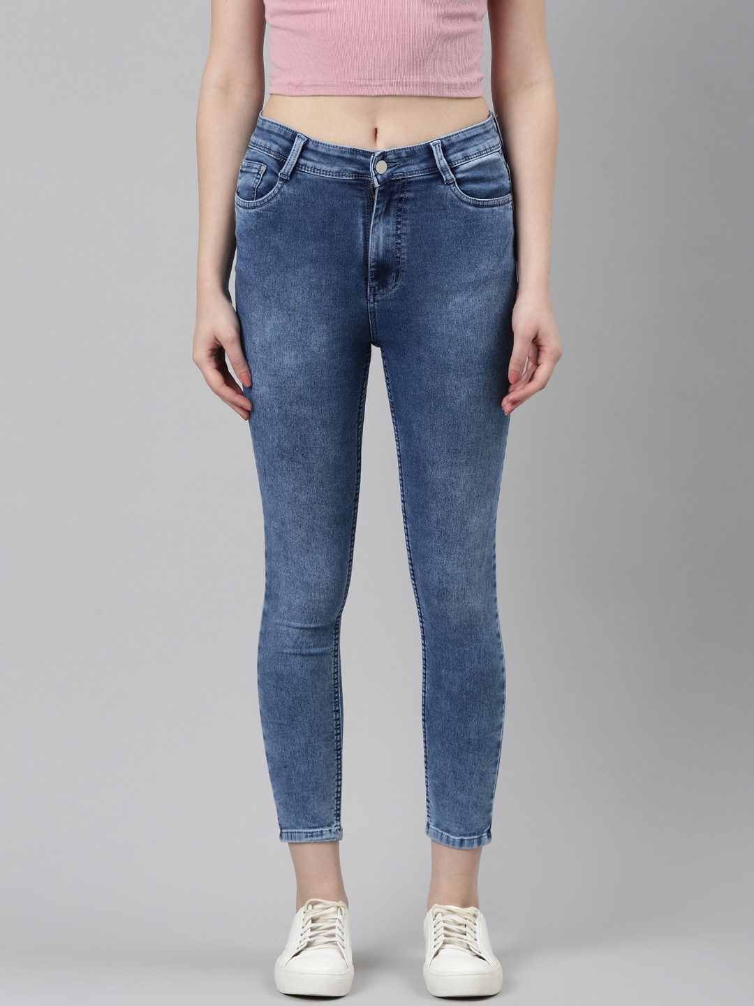 SHOWOFF Women Jean Skinny Fit Heavy Fade Acid Wash Stretchable Clean Look Cotton Jeans, Blue
SHOWOFF Women Jean Skinny Fit Heavy Fade Acid Wash Stretchable Clean Look Cotton Jeans, Blue