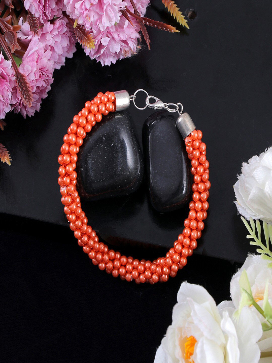 UNIVERSITY TRENDZ Silver-Plated Pearls Wraparound Bracelet
UNIVERSITY TRENDZ Silver-Plated Pearls Wraparound Bracelet