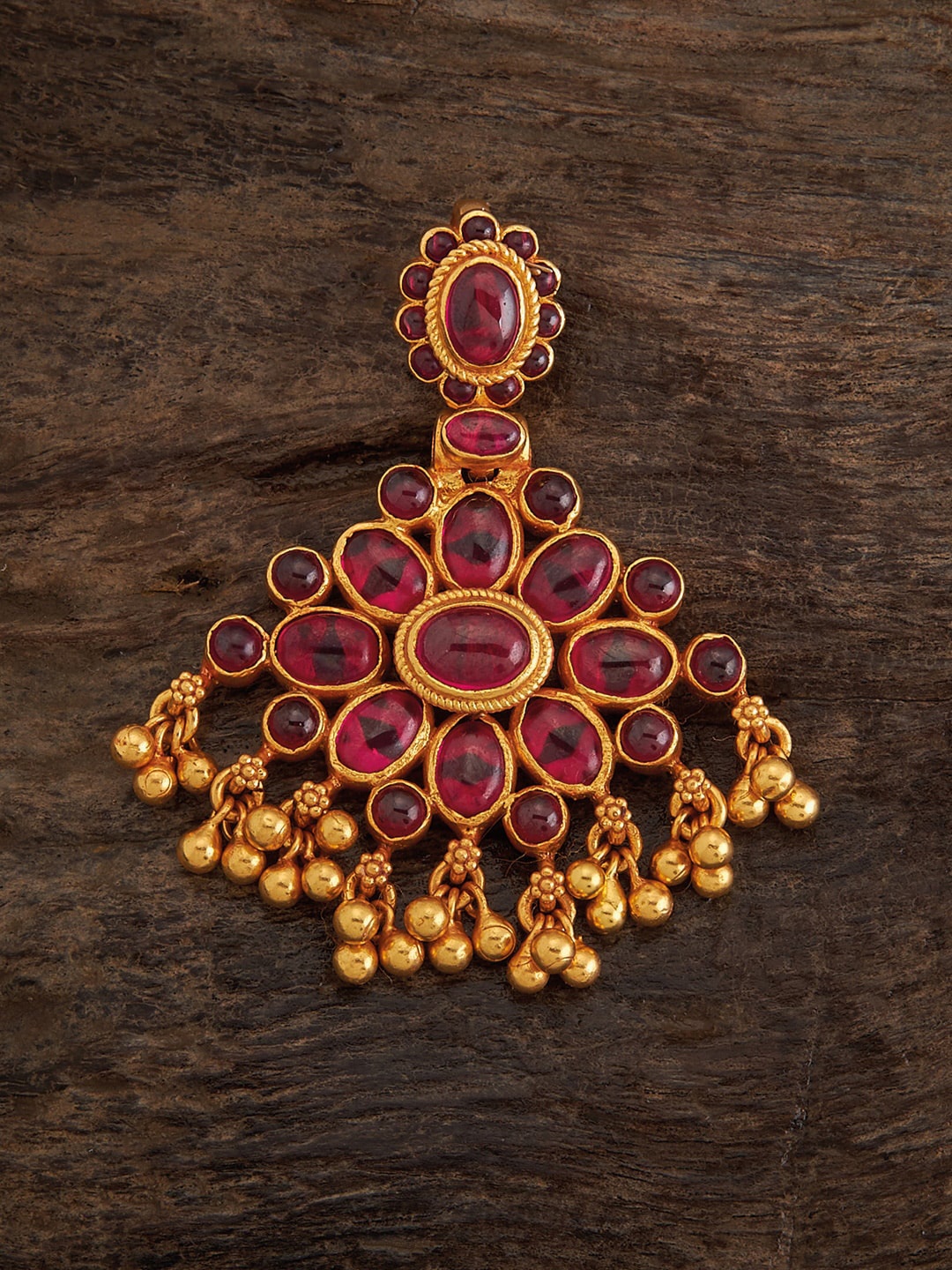 Kushal's Fashion Jewellery 92.5 Pure Silver Gold-Plated Stone-Studded Temple Pendant
Kushal's Fashion Jewellery 92.5 Pure Silver Gold-Plated Stone-Studded Temple Pendant