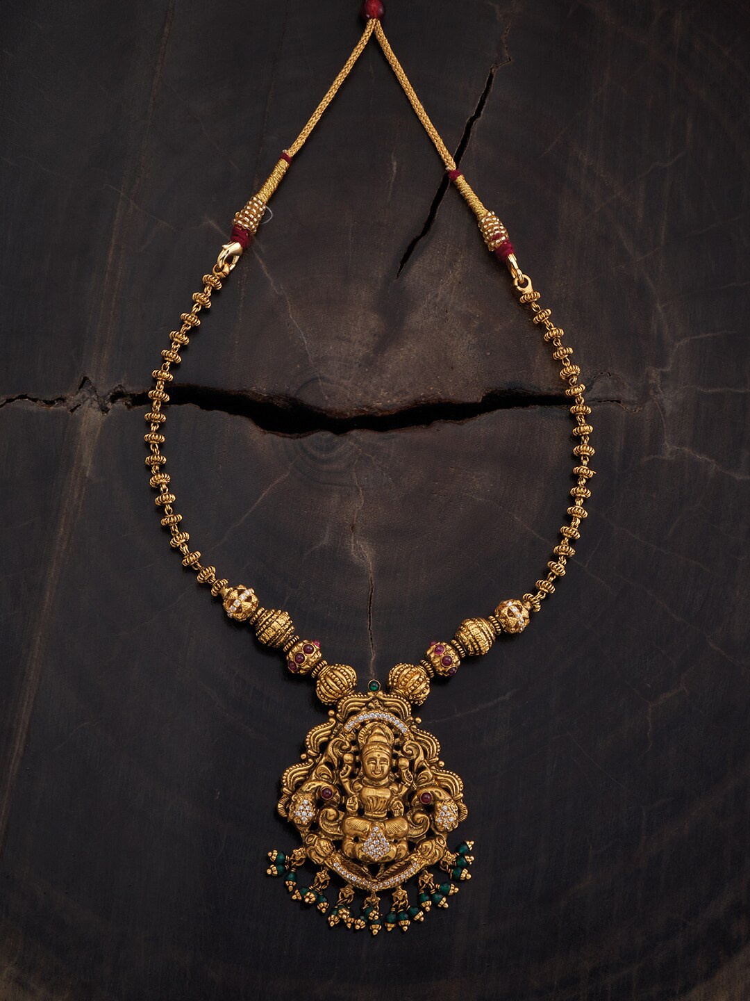 Kushal's Fashion Jewellery 92.5 Pure Silver Gold Plated Stone Studded & Beaded Necklace
Kushal's Fashion Jewellery 92.5 Pure Silver Gold Plated Stone Studded & Beaded Necklace