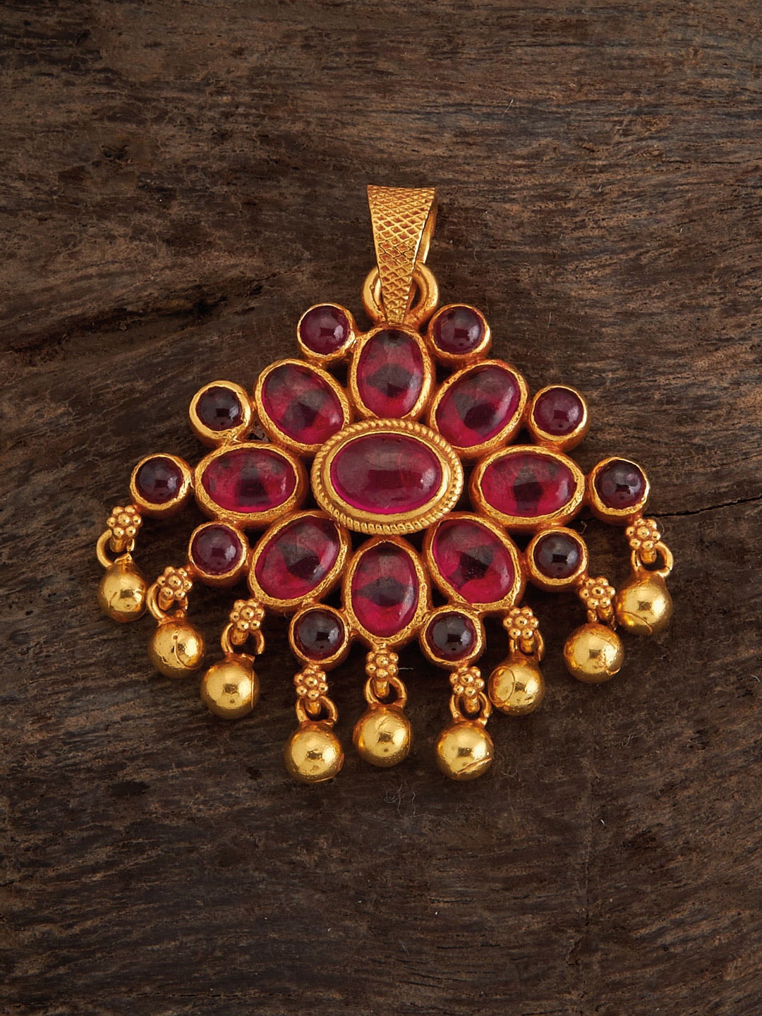 Kushal's Fashion Jewellery 92.5 Pure Silver Gold-Plated Stone-Studded Temple Pendant
Kushal's Fashion Jewellery 92.5 Pure Silver Gold-Plated Stone-Studded Temple Pendant
