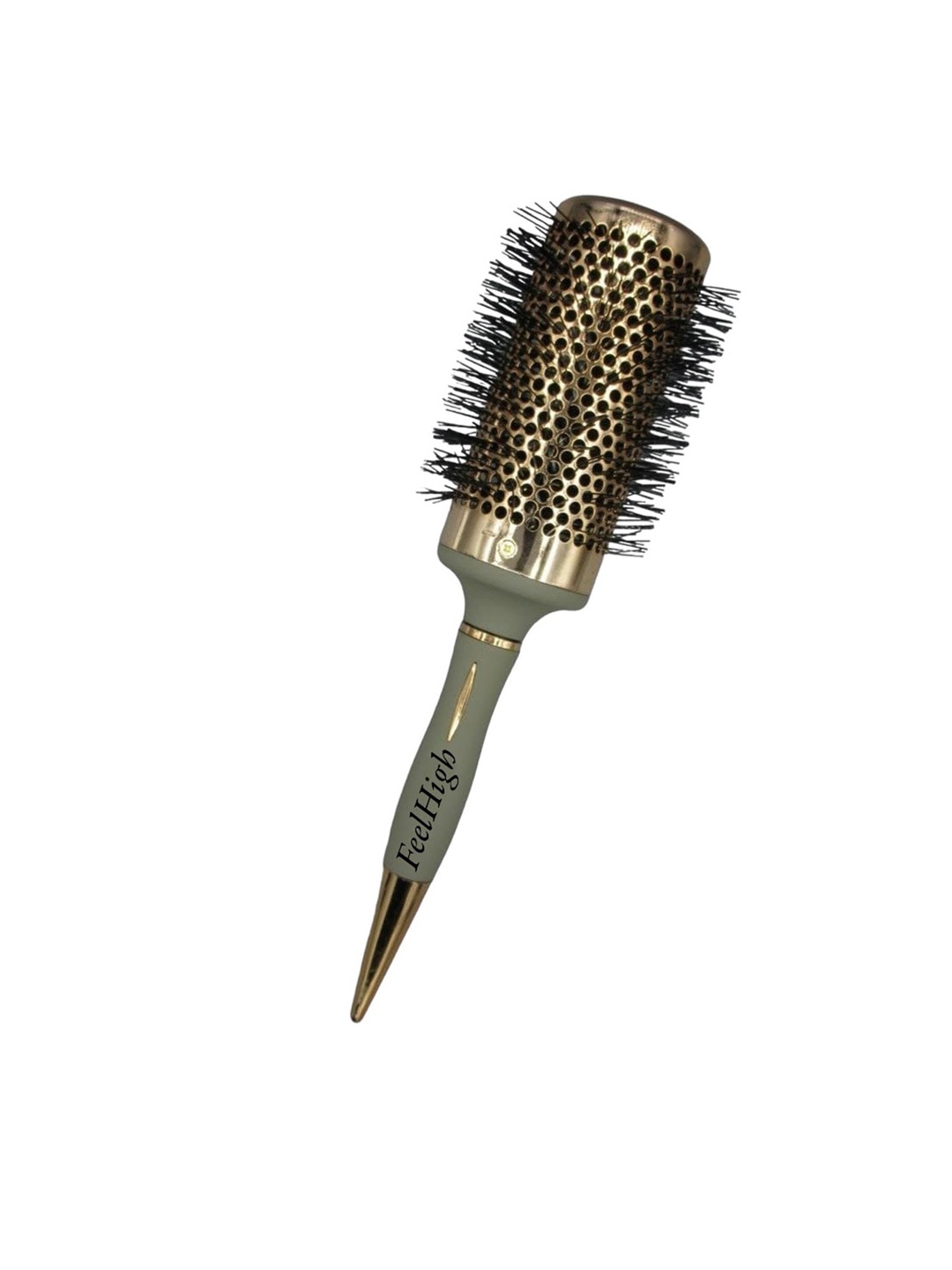 FEELHIGH Professional Round Hair Brush, Black