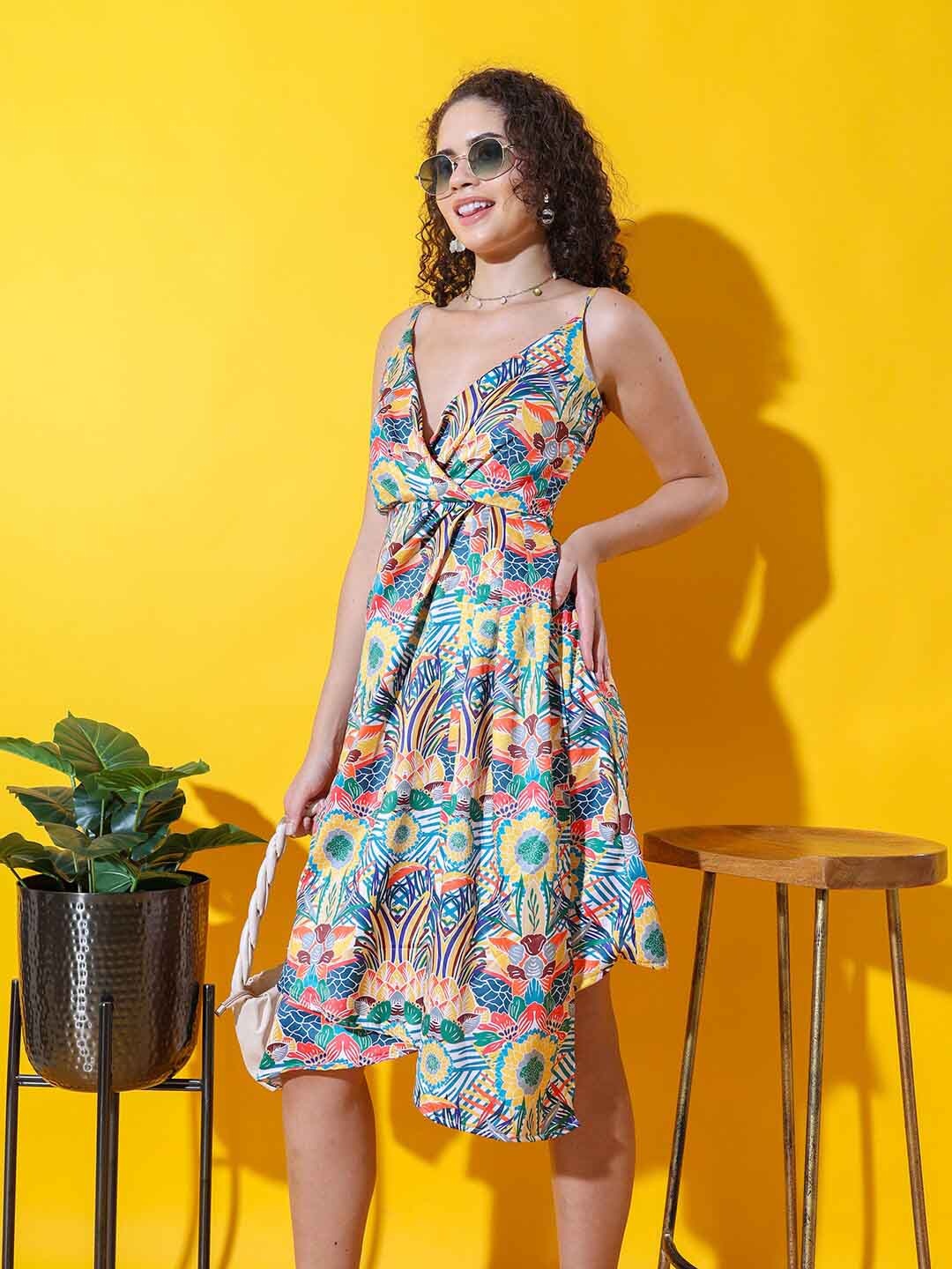 Stylecast X Hersheinbox White & Green Floral Printed Shoulder Strap Fit & Flare Midi Dress
Stylecast X Hersheinbox White & Green Floral Printed Shoulder Strap Fit & Flare Midi Dress