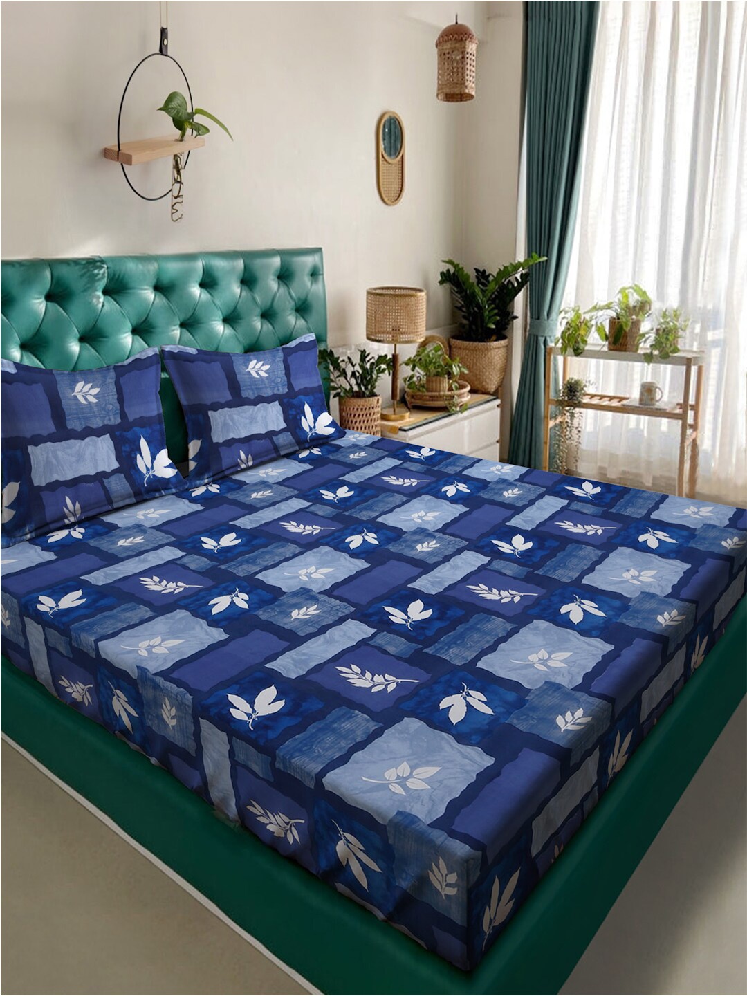 Alina decor Blue & White Floral Polycotton 210 TC King Bedsheet With 2 Pillow Covers
Alina decor Blue & White Floral Polycotton 210 TC King Bedsheet With 2 Pillow Covers