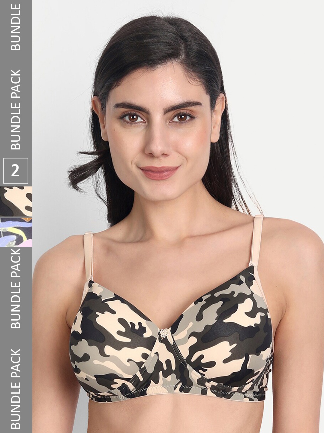 Aimly Pack Of 2 Abstract Printed Dry Fit Padded Non-Wired Full Coverage Push-Up Bra, Green
Aimly Pack Of 2 Abstract Printed Dry Fit Padded Non-Wired Full Coverage Push-Up Bra, Green
