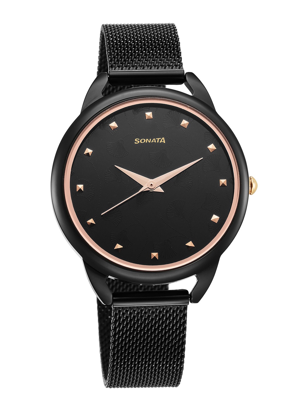Sonata Women Brass Embellished Dial & Stainless Steel Straps Analogue Watch 87051KM01, Black
Sonata Women Brass Embellished Dial & Stainless Steel Straps Analogue Watch 87051KM01, Black