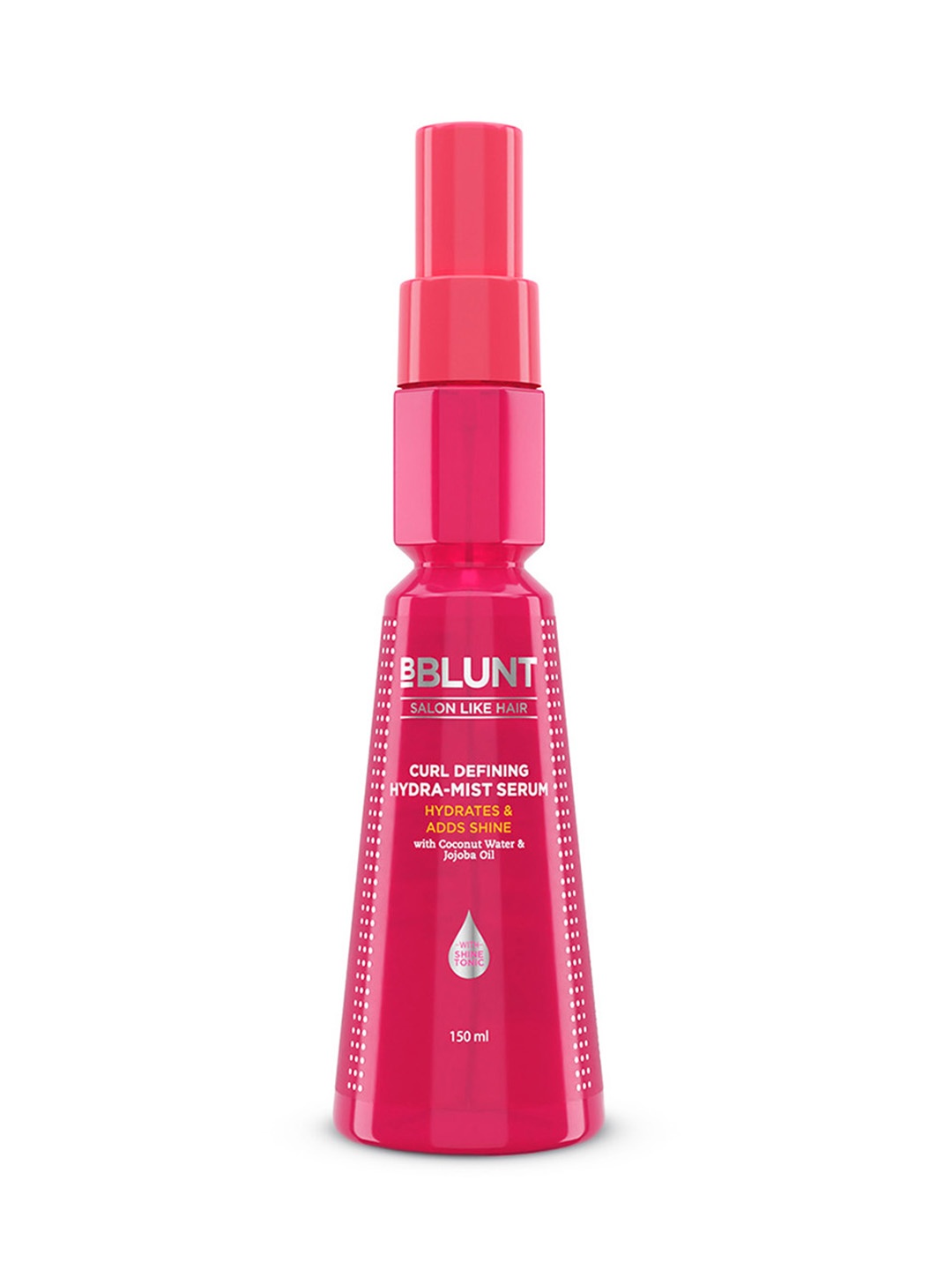 BBLUNT Curl Defining Hydra-Mist Serum With Jojoba Oil & Coconut Water - 150ml, Pink
BBLUNT Curl Defining Hydra-Mist Serum With Jojoba Oil & Coconut Water - 150ml, Pink