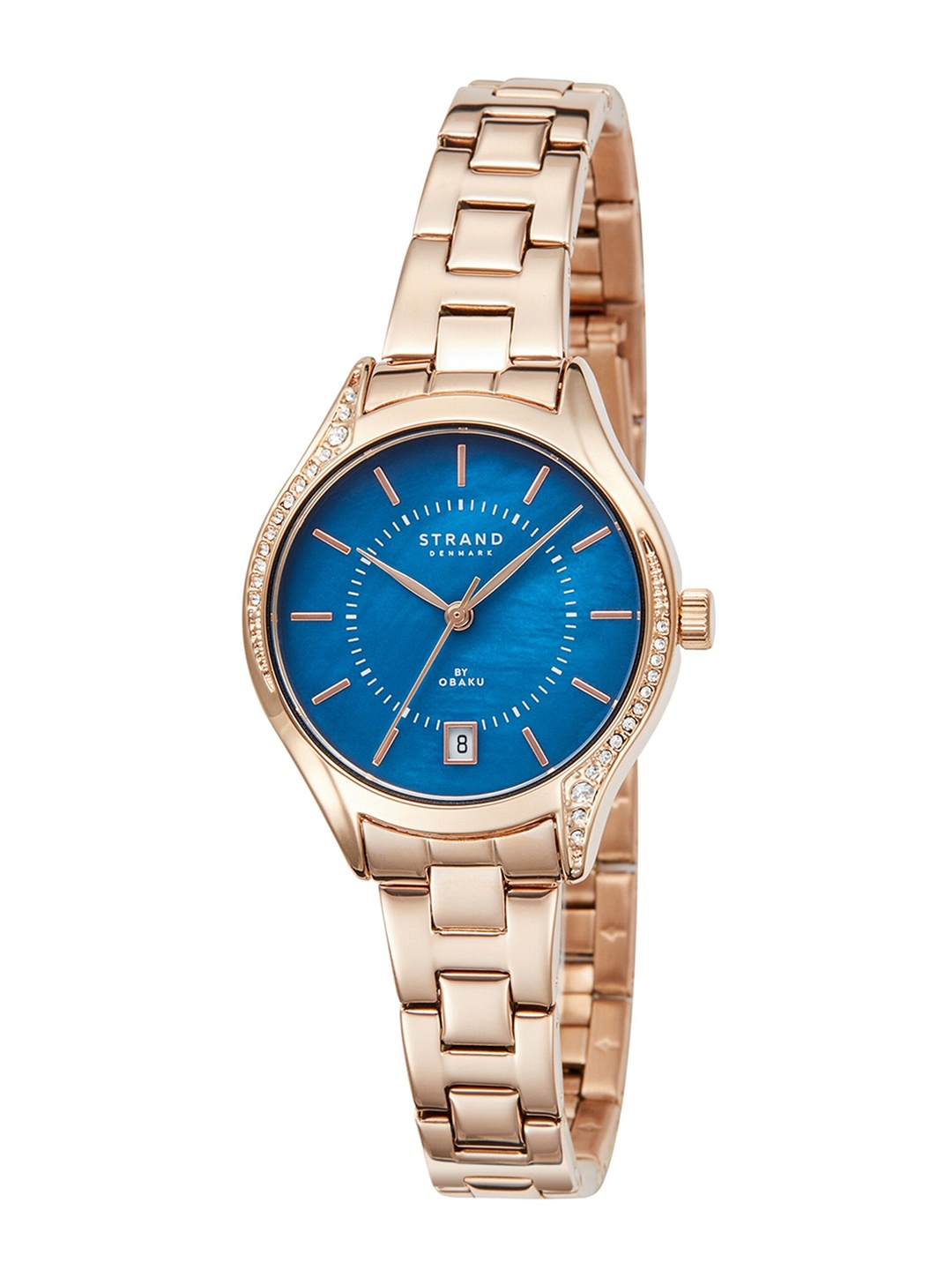 STRAND BY OBAKU Women Brass Dial & Stainless Steel Straps Analogue Watch S746LDVLSV, Blue
STRAND BY OBAKU Women Brass Dial & Stainless Steel Straps Analogue Watch S746LDVLSV, Blue