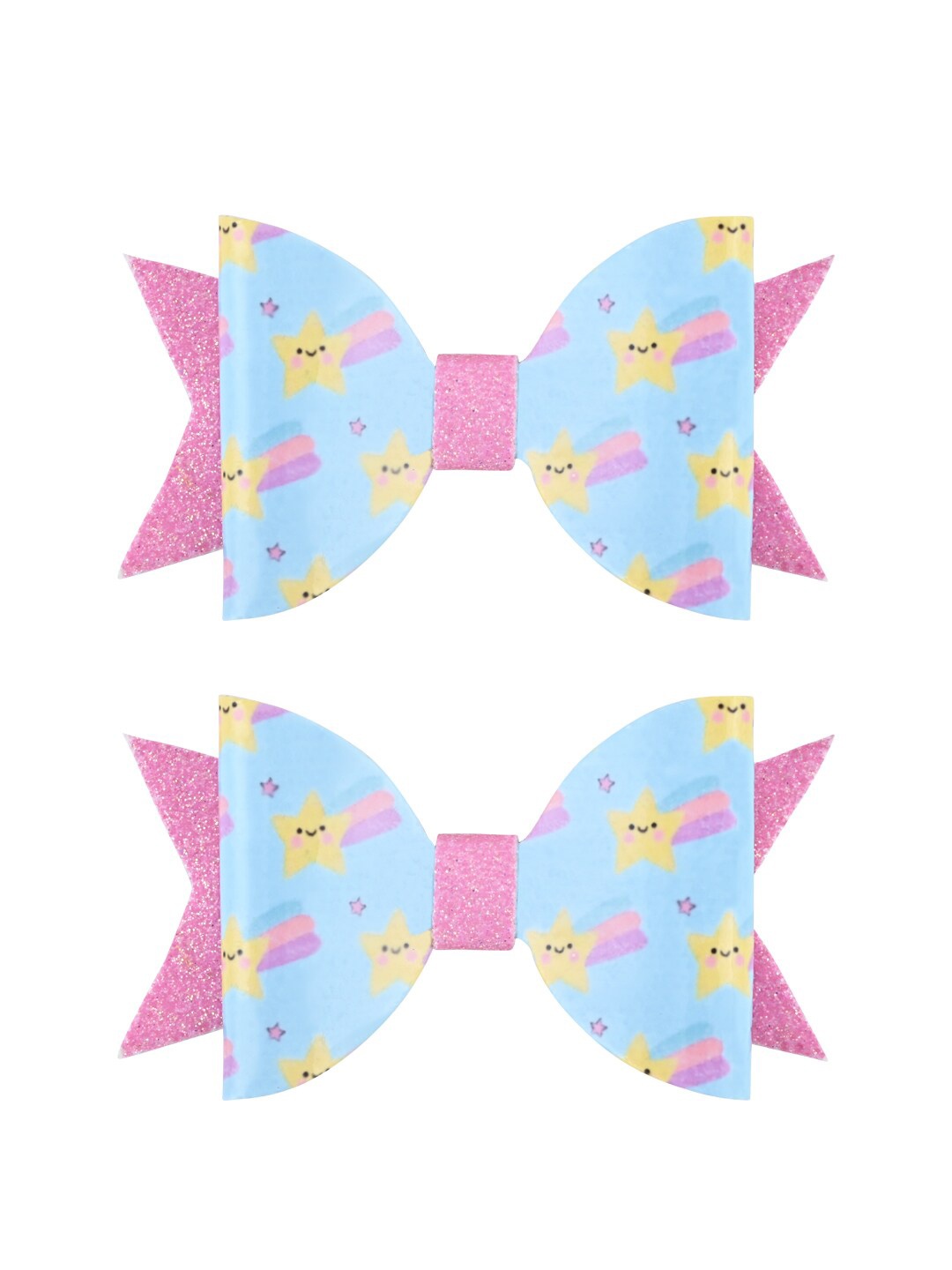 Aye Candy Girls Set of 2 Conversational Printed Double Bow Alligator Hair Clips, Blue
Aye Candy Girls Set of 2 Conversational Printed Double Bow Alligator Hair Clips, Blue