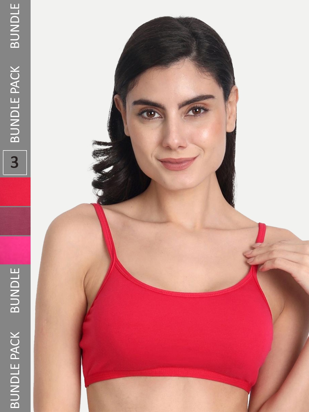 Aimly Pack Of 3 Non-Padded Seamless Medium Coverage Sports Bra With All Day Comfort, Pink
Aimly Pack Of 3 Non-Padded Seamless Medium Coverage Sports Bra With All Day Comfort, Pink