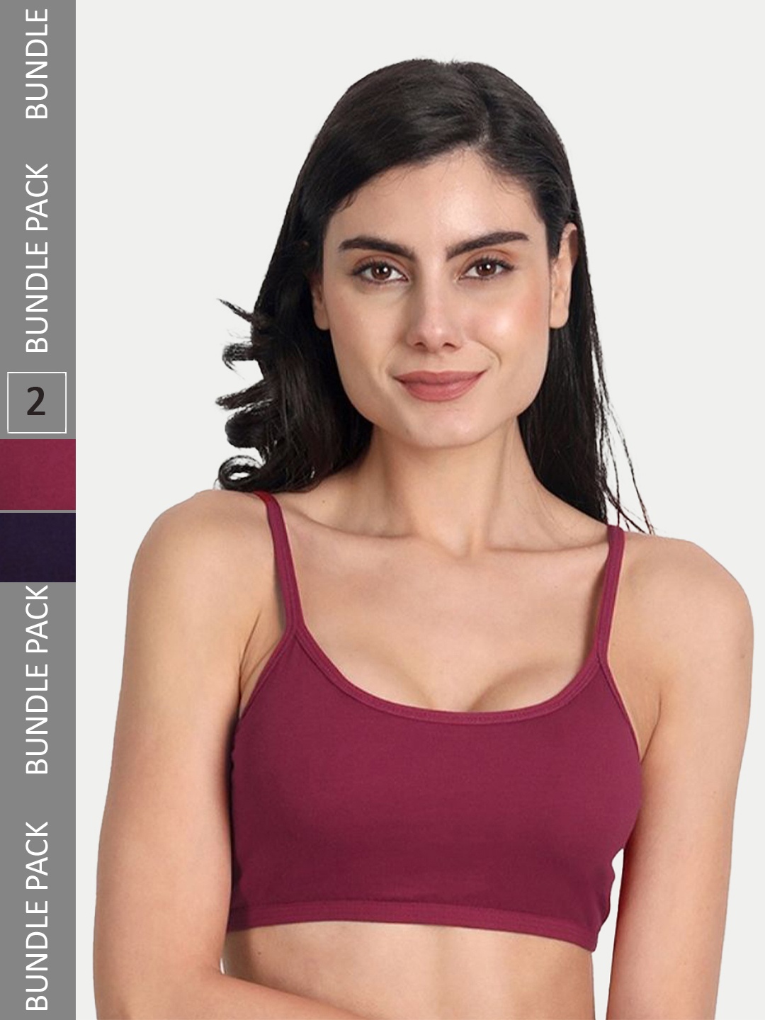 Aimly Pack Of 2 Non-Padded Seamless Medium Coverage Sports Bra With All Day Comfort, Maroon
Aimly Pack Of 2 Non-Padded Seamless Medium Coverage Sports Bra With All Day Comfort, Maroon