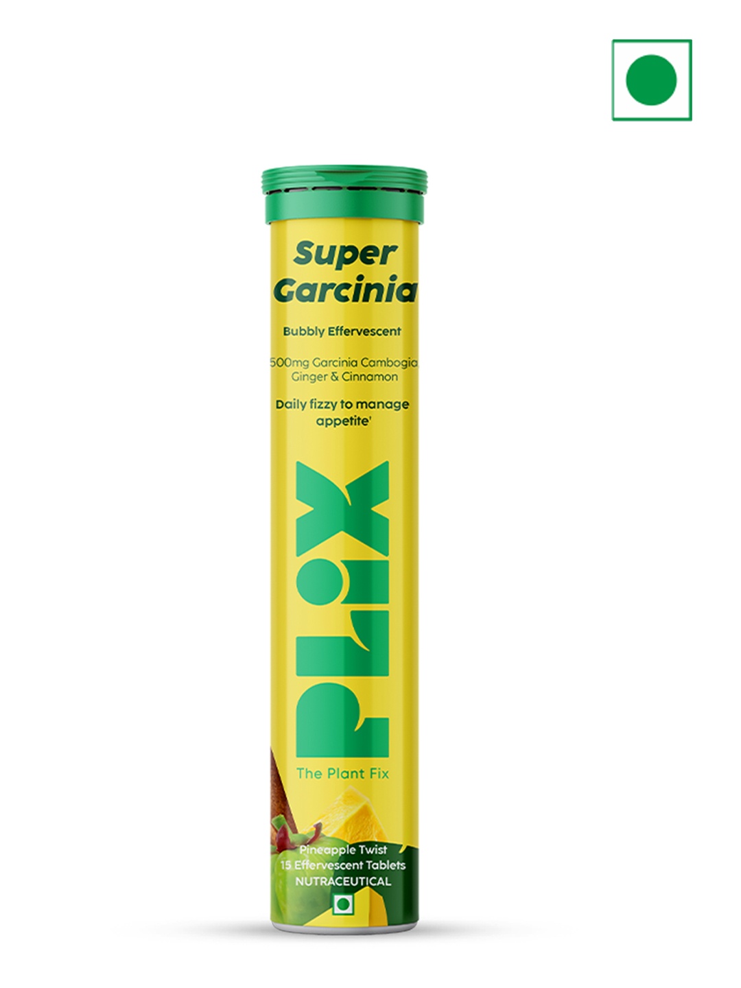 PLIX THE PLANT FIX Super Garcinia Cambogia Tablets For Weight Loss -15 Tablets, Green
PLIX THE PLANT FIX Super Garcinia Cambogia Tablets For Weight Loss -15 Tablets, Green