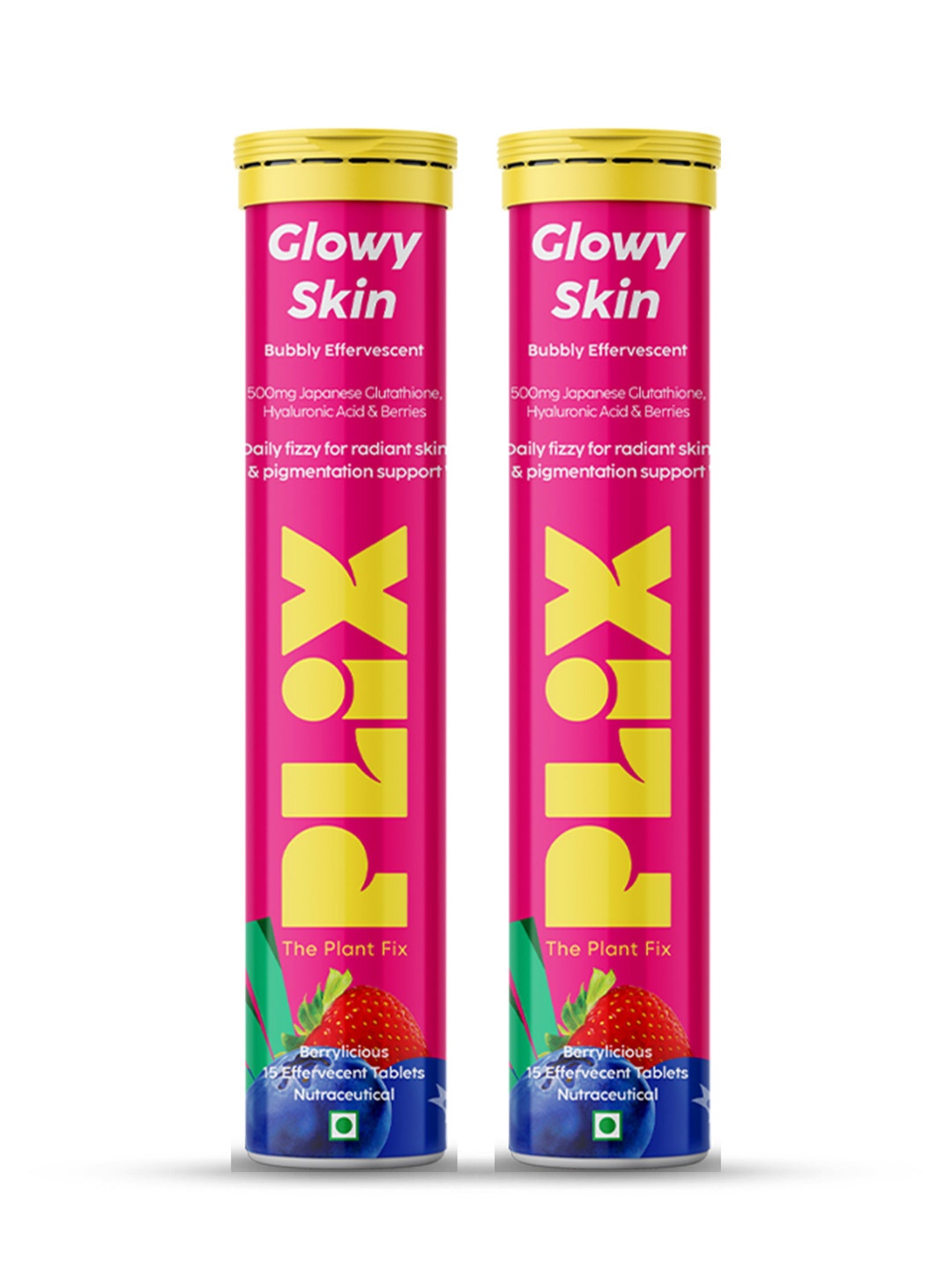 PLIX THE PLANT FIX 2pcs Glutathione Fizzies with Vit C for Bright Skin-Strawberry-30 tabs, Pink
PLIX THE PLANT FIX 2pcs Glutathione Fizzies with Vit C for Bright Skin-Strawberry-30 tabs, Pink