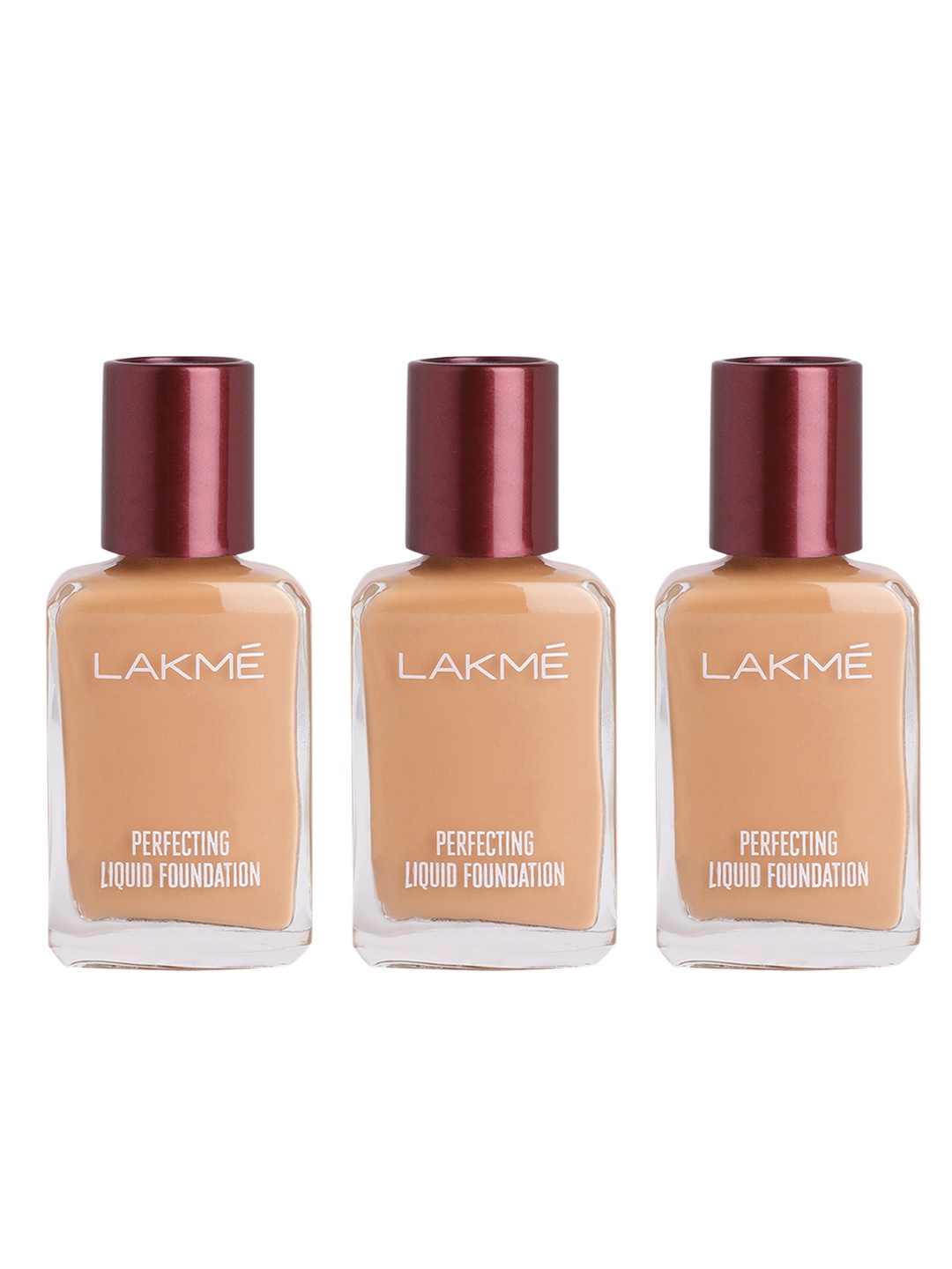 Lakme Set of 3 Perfecting Water-Resistant Liquid Foundation 27ml each - Natural Coral, Beige
Lakme Set of 3 Perfecting Water-Resistant Liquid Foundation 27ml each - Natural Coral, Beige
