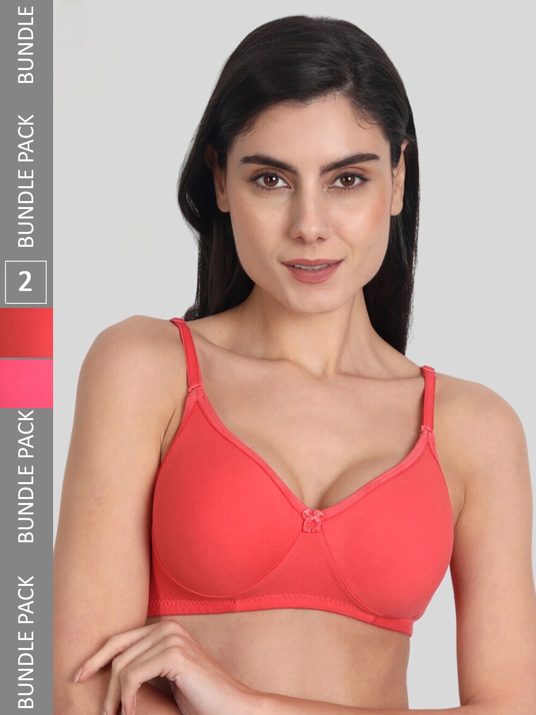 Aimly Pack Of 2 Seamless Full Coverage Dry Fit Cotton All Day Comfort T Shirt Bra, Orange
Aimly Pack Of 2 Seamless Full Coverage Dry Fit Cotton All Day Comfort T Shirt Bra, Orange