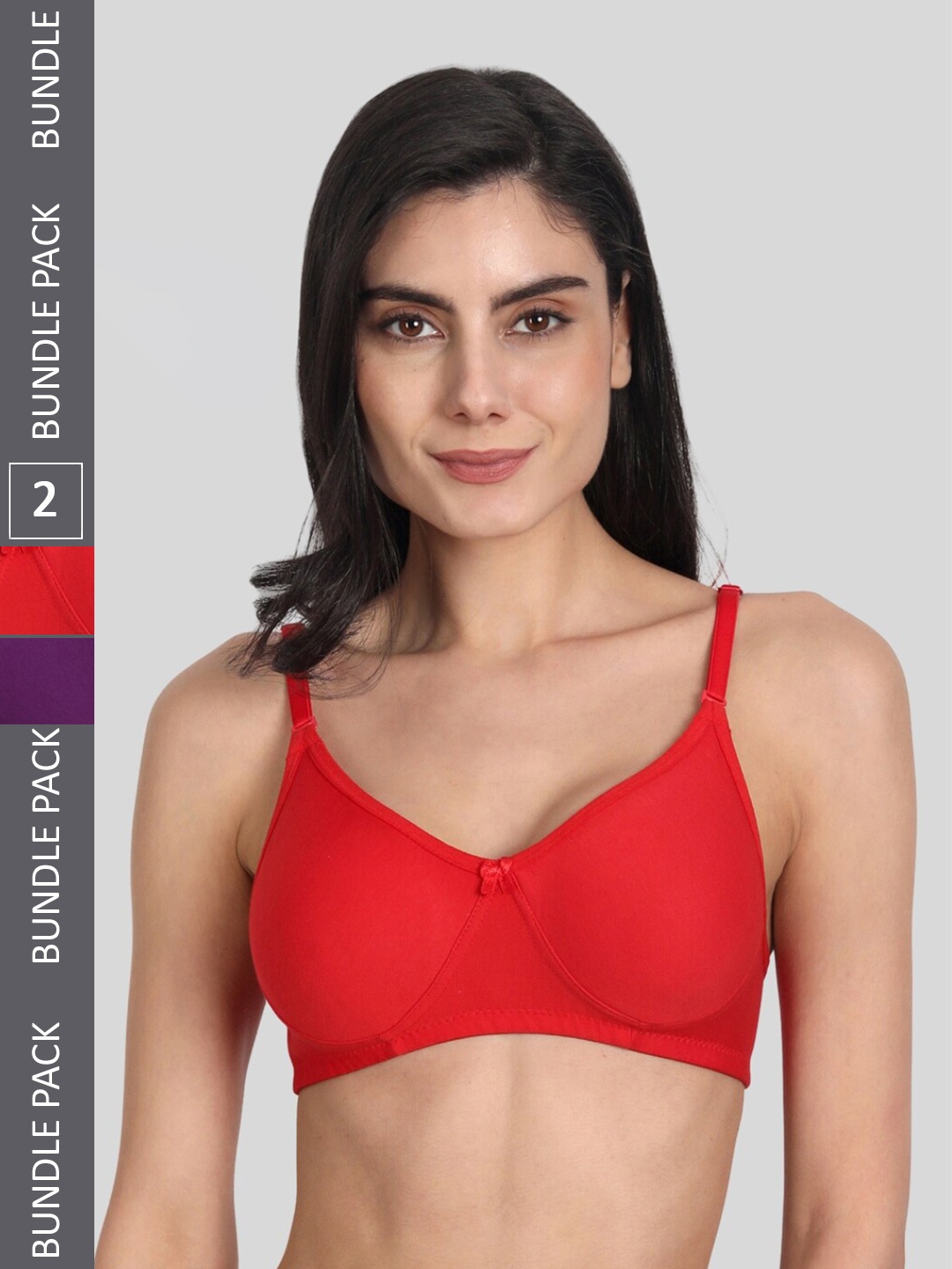 Aimly Pack Of 2 Seamless Full Coverage Dry Fit Cotton All Day Comfort T Shirt Bra, Red
Aimly Pack Of 2 Seamless Full Coverage Dry Fit Cotton All Day Comfort T Shirt Bra, Red